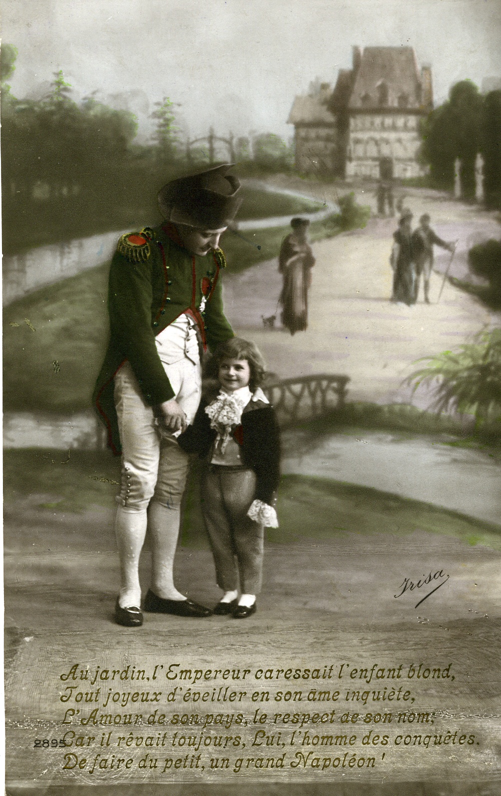 Bildpostkarte "Napoleon mit Kind" (Historisches Museum der Pfalz, Speyer CC BY)