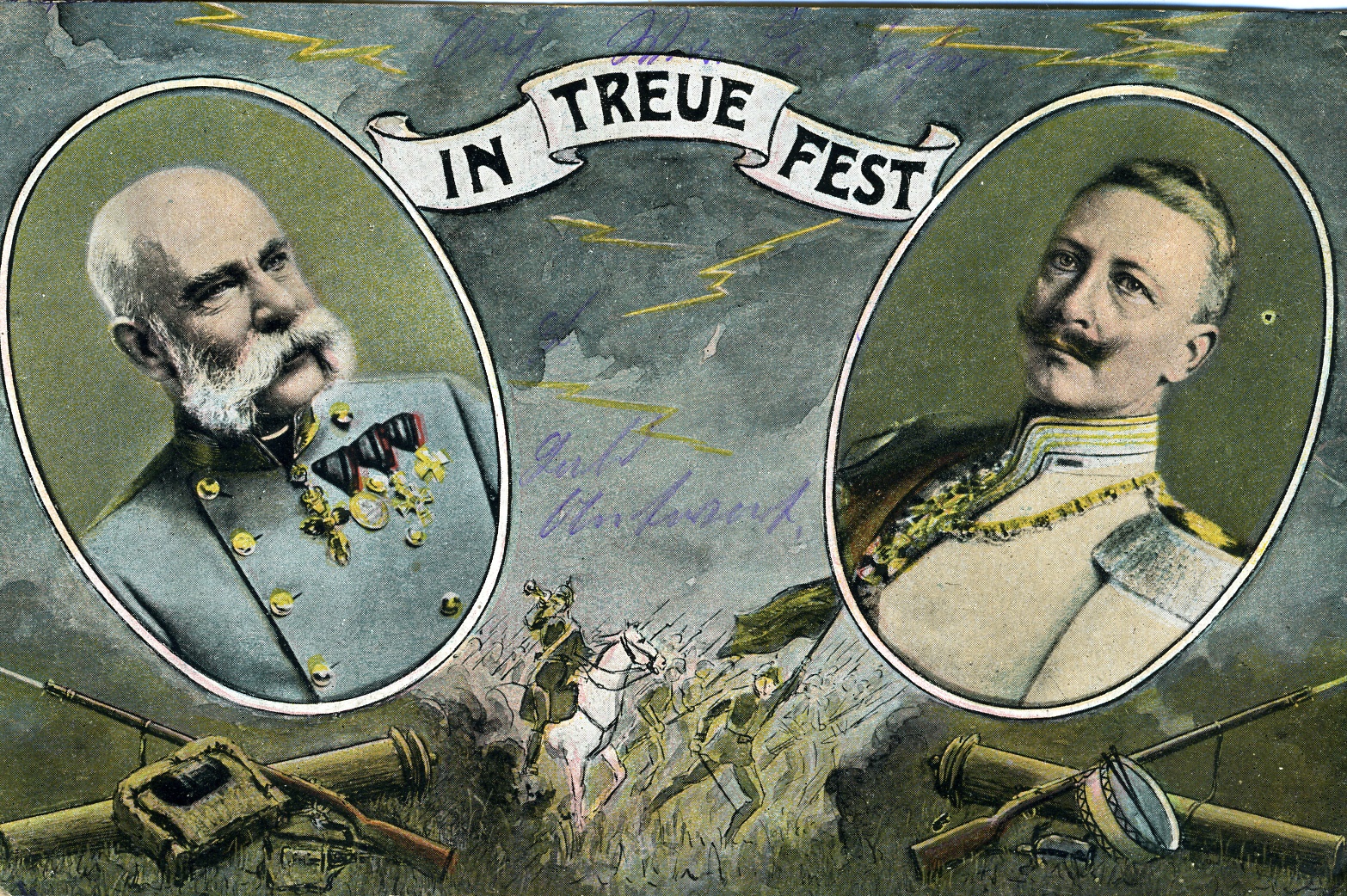 Feldpostkarte "In Treue Fest" (Historisches Museum der Pfalz, Speyer CC BY)