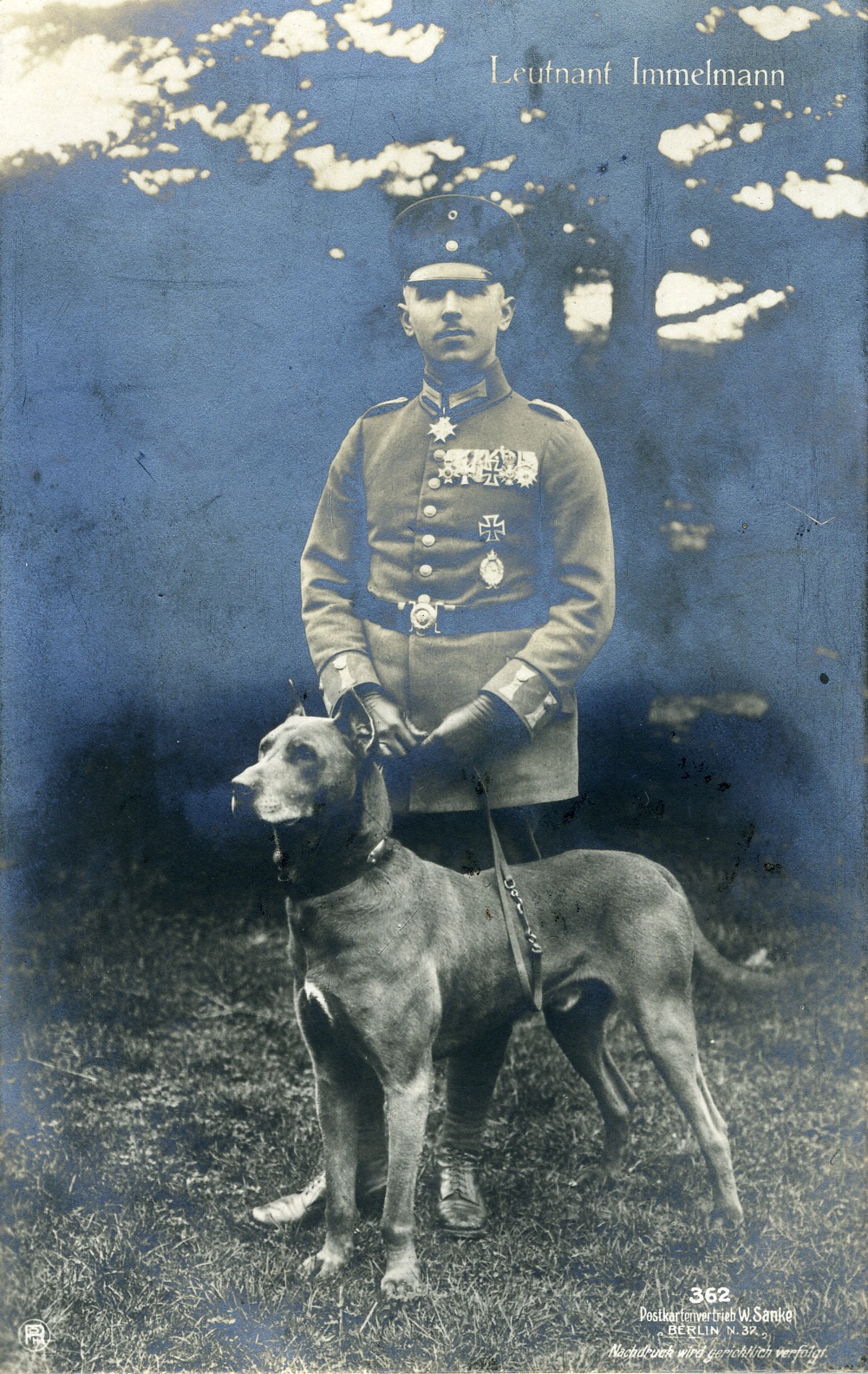 Postkarte "Leutnant Immelmann" (Historisches Museum der Pfalz, Speyer CC BY)