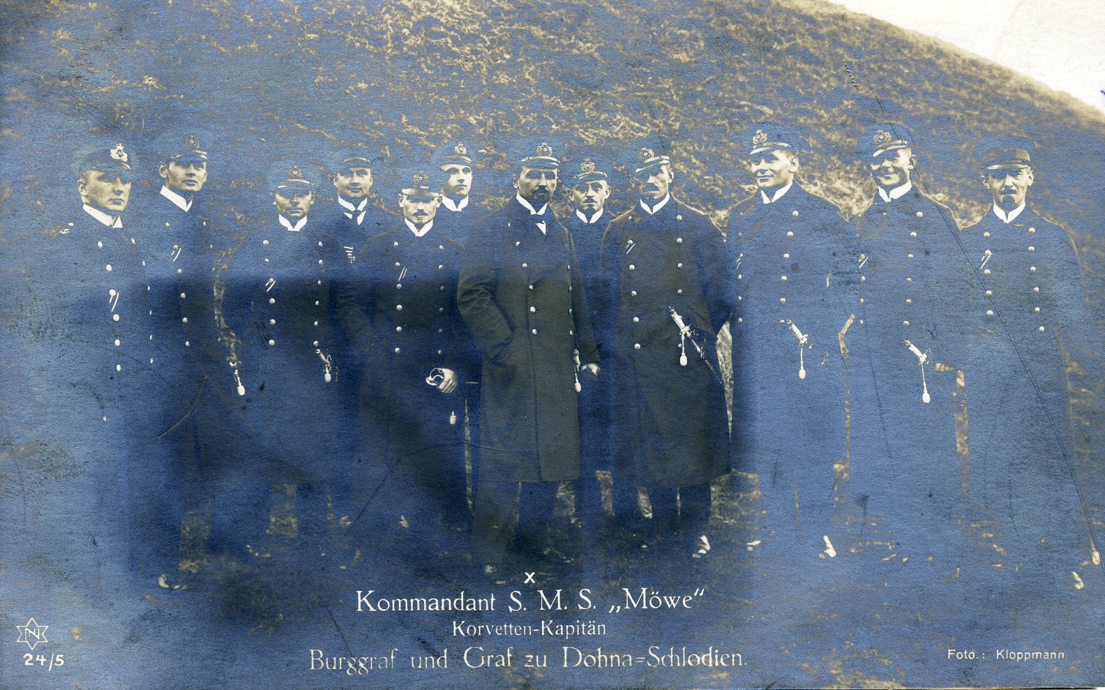 Fotopostkarte "Kommandant S.M.S. Möwe" (Historisches Museum der Pfalz, Speyer CC BY)