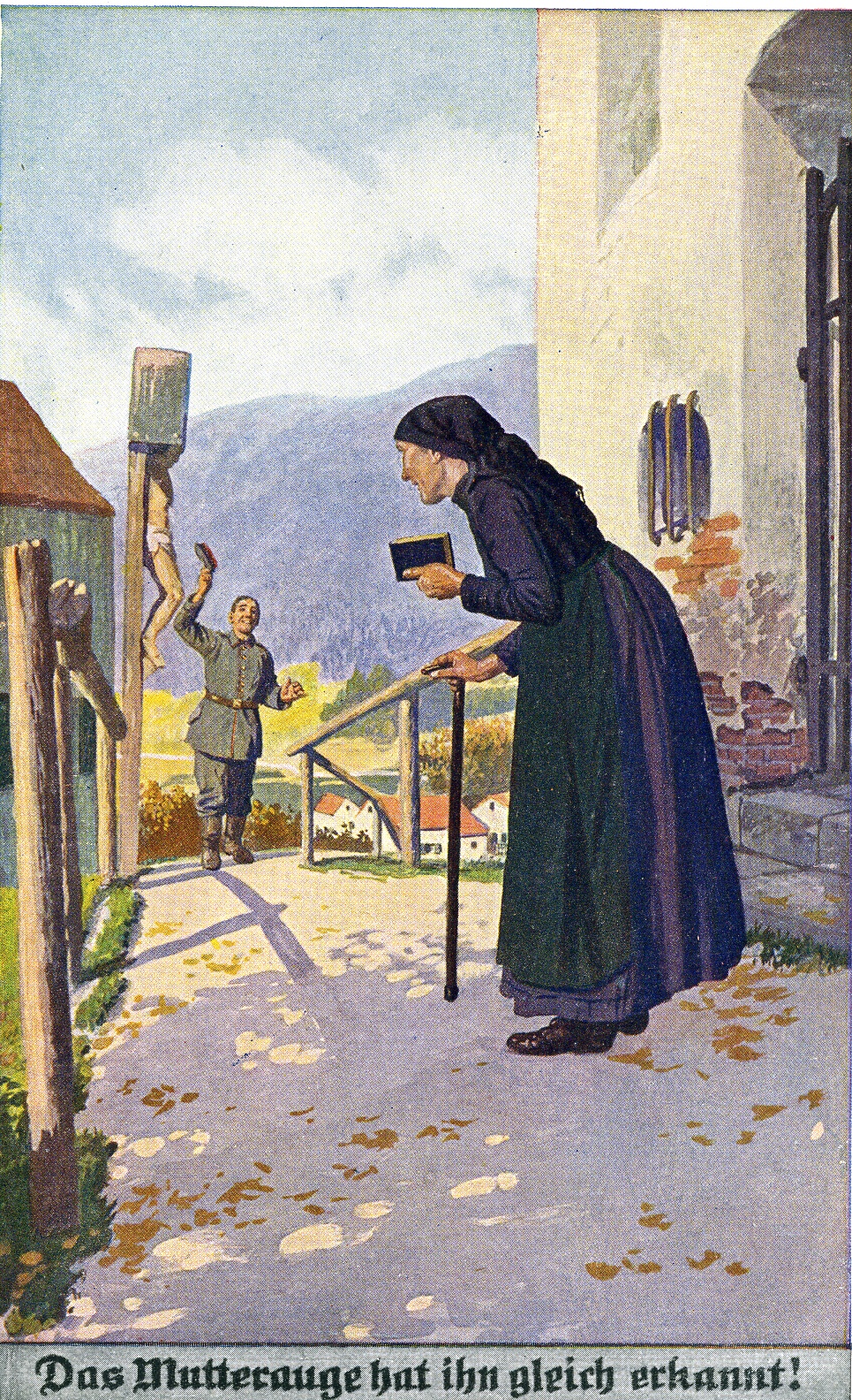 Postkarte "Mutterauge" (Historisches Museum der Pfalz, Speyer CC BY)