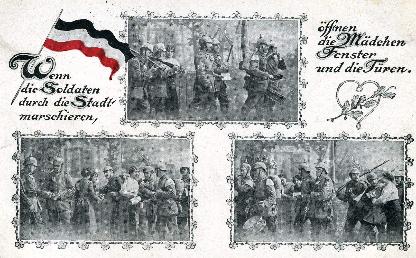 Feldpostkarte "Wenn die Soldaten..." (Historisches Museum der Pfalz, Speyer CC BY)