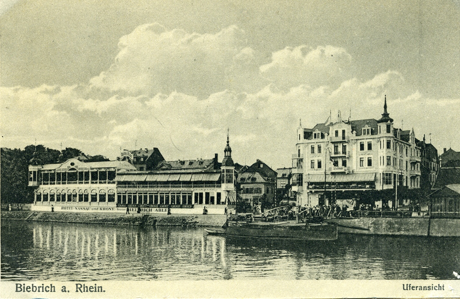 Postkarte "Biebrich am Rhein" (Historisches Museum der Pfalz, Speyer CC BY)