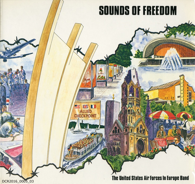 Langspielplatte, LP, Sounds of Freedom ("dc-r" docu center ramstein RR-F)