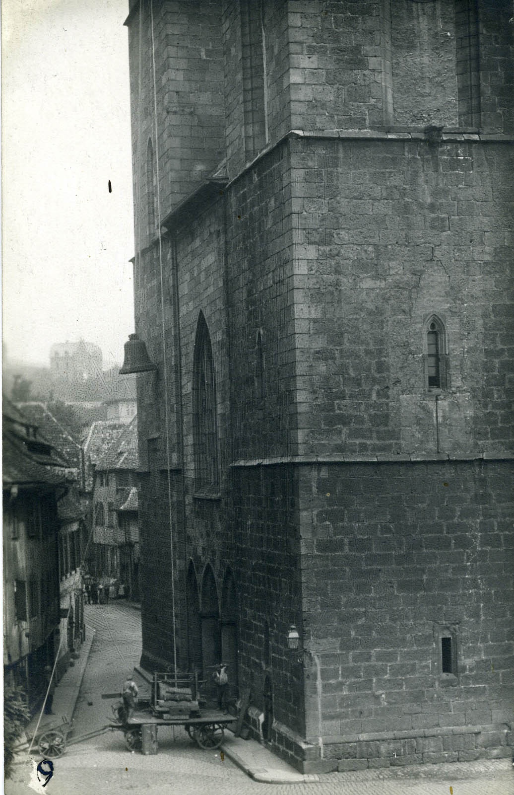 Fotopostkarte "Aholung der Glocken, Stiftskirche Neustadt a.d.W." (Historisches Museum der Pfalz, Speyer CC BY)