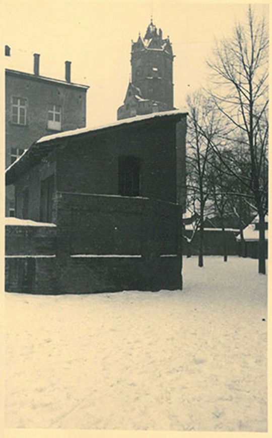 Postkarte des Runden Turmes im Winter (Stadtmuseum Andernach CC BY-NC-SA)