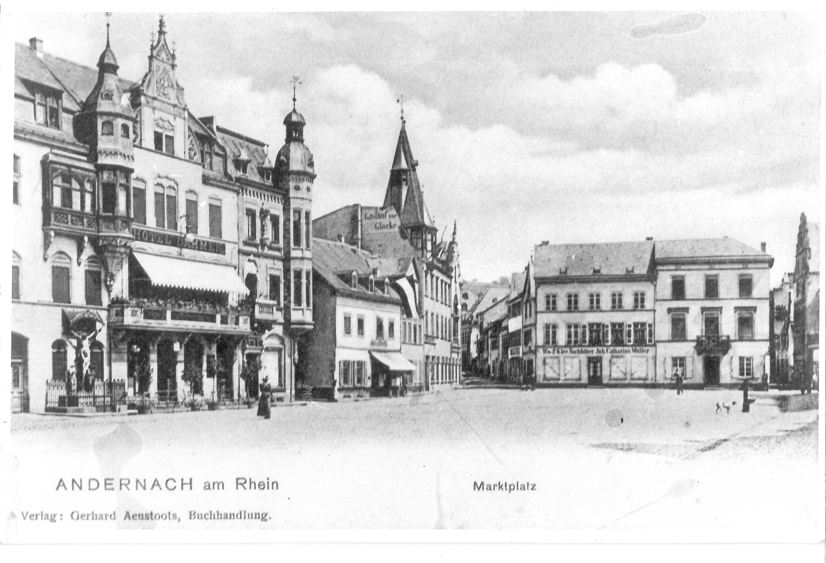 Fotografie des Andernacher Marktplatz (Stadtmuseum Andernach CC BY-NC-SA)