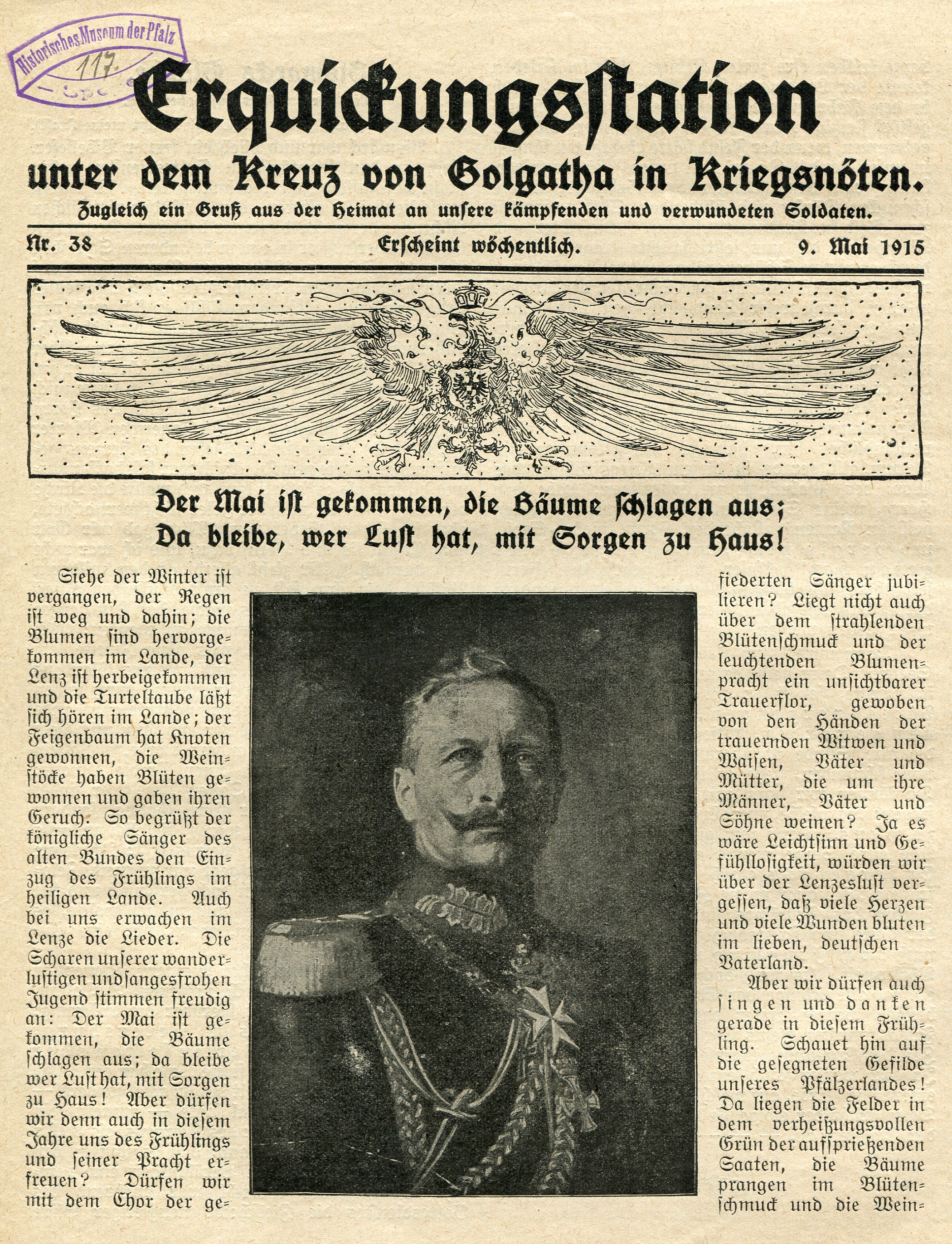 Missionsblatt "Erquickungsstation Nr. 38" (Historisches Museum der Pfalz, Speyer CC BY-NC-ND)