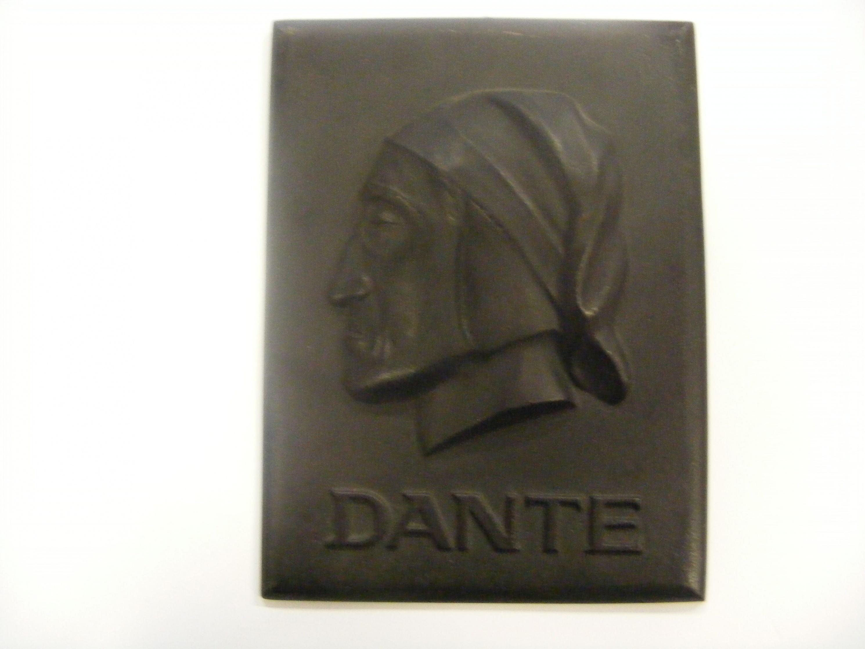 Plakette "Dante Alighieri" (Rheinisches Eisenkunstguss-Museum CC BY-NC-SA)