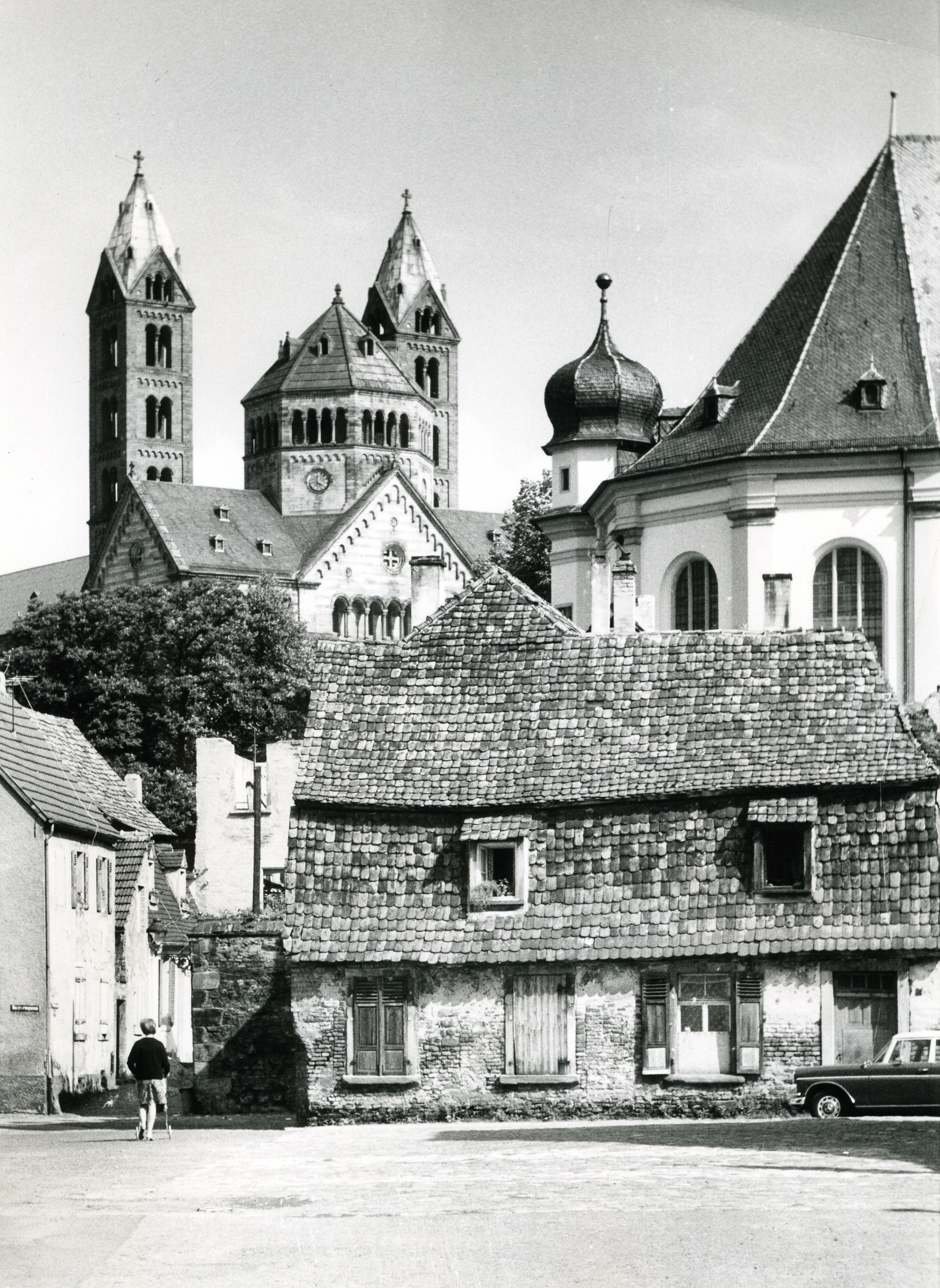 Fotografie "Kaiserdom Speyer (Ansicht Westfassade XVI)" (Historisches Museum der Pfalz, Speyer CC BY-NC)