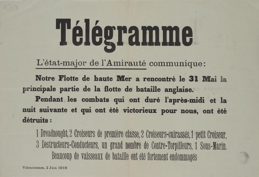 Plakat in Valenciennes, Frankreich, 1916 (Historisches Museum der Pfalz, Speyer CC BY)