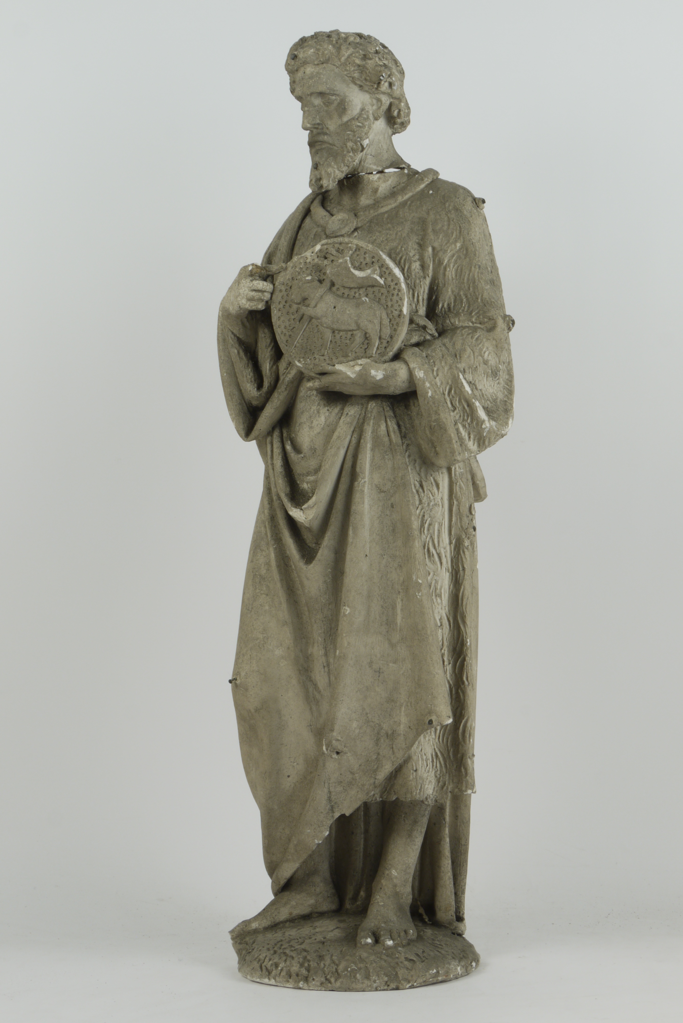 Heiliger/Bärtiger Mann mit Medaillon mit Lammdarstellung (Historisches Museum der Pfalz, Speyer CC BY)