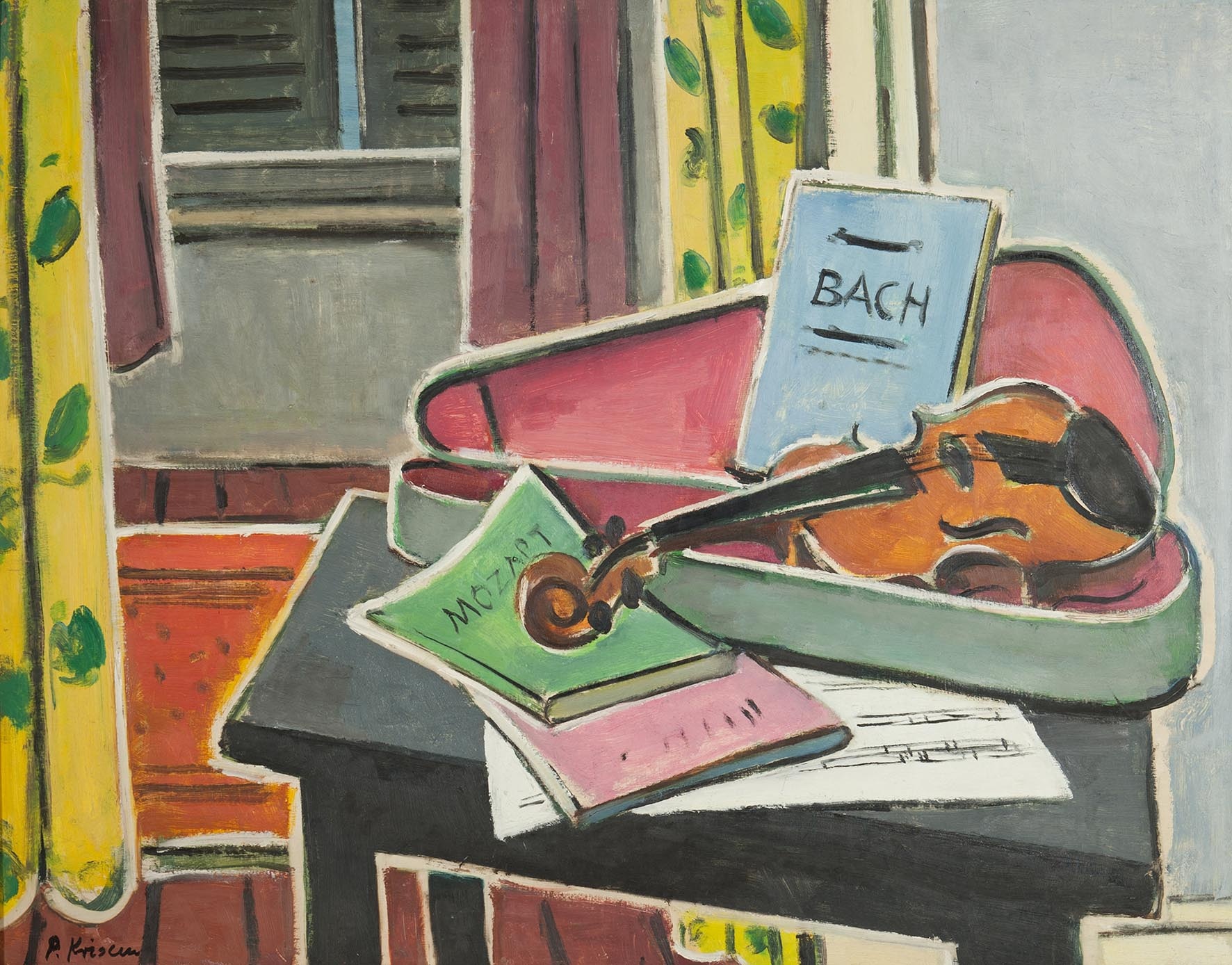 Stillleben mit Violine (Stadtmuseum Simeonstift Trier RR-R)