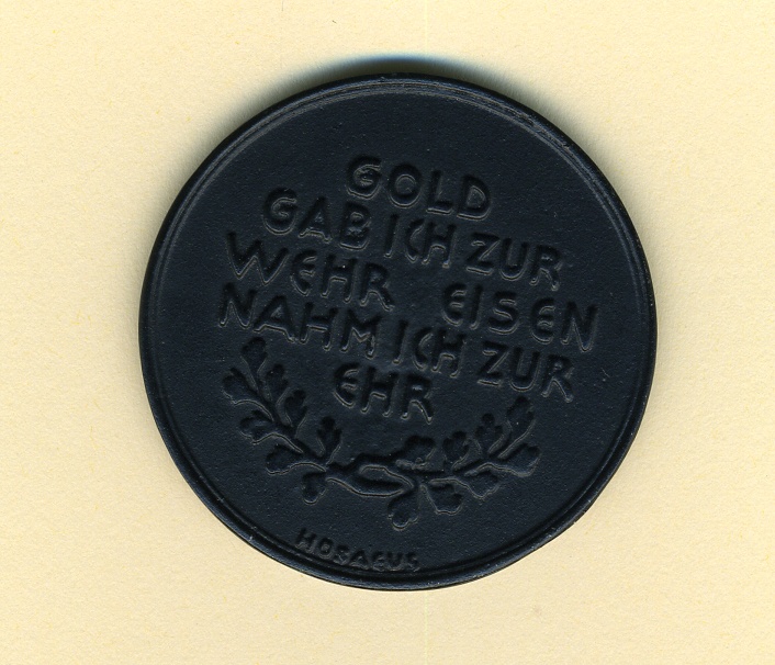 Medaille "Gold gab ich zur Wehr" (Historisches Museum der Pfalz, Speyer CC BY)
