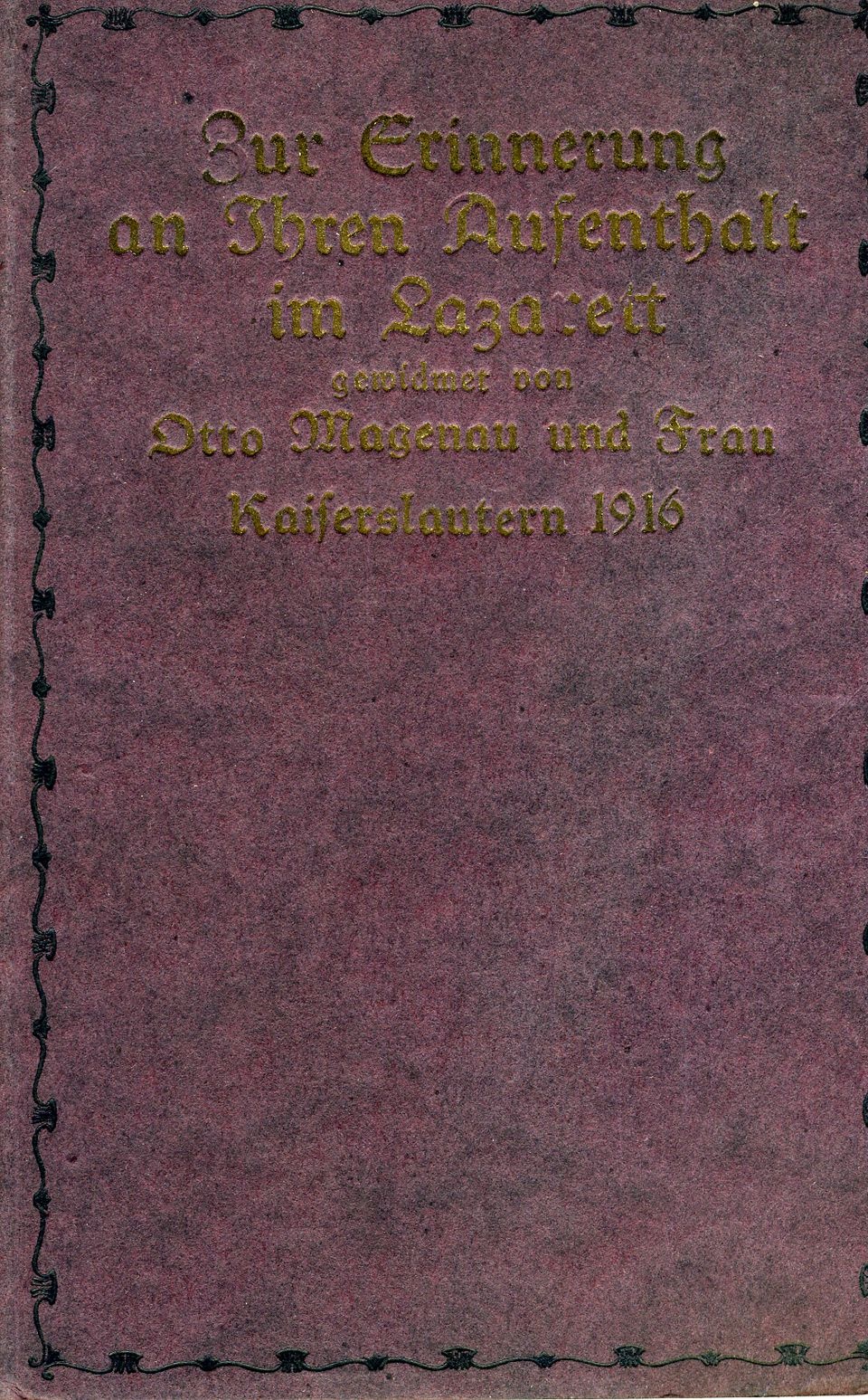 Fotoalbum "Vereinslazarett Kaiserslautern" (Historisches Museum der Pfalz, Speyer CC BY)
