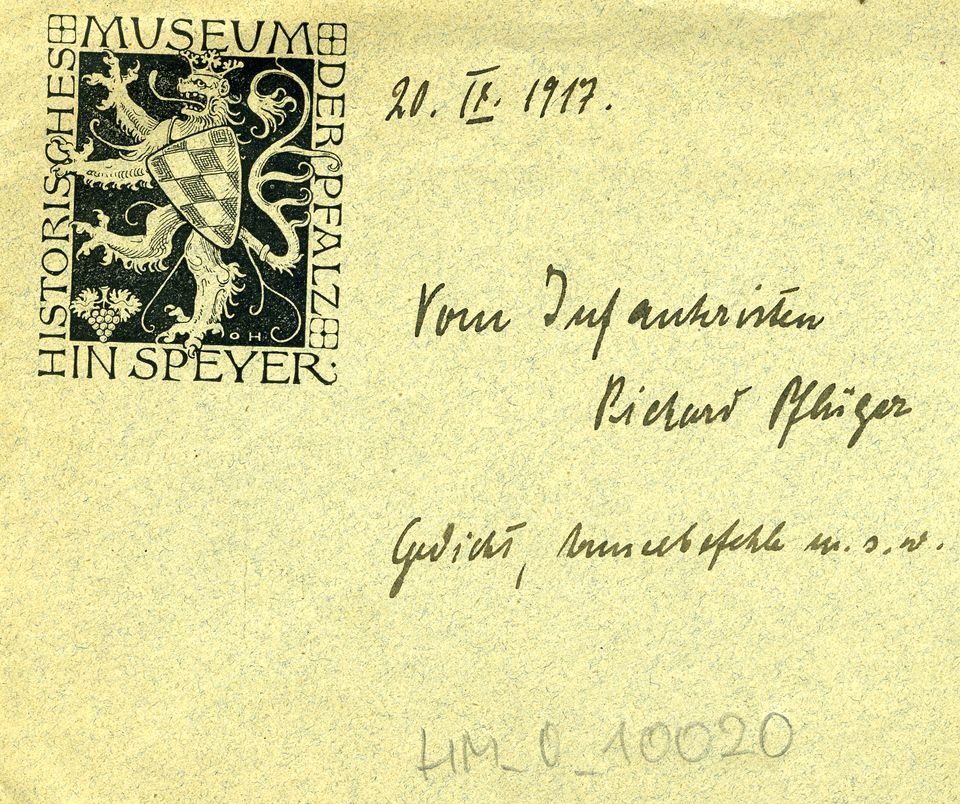Konvolut von Schriften des Infantristen Richard Pflüger (Historisches Museum der Pfalz, Speyer CC BY)