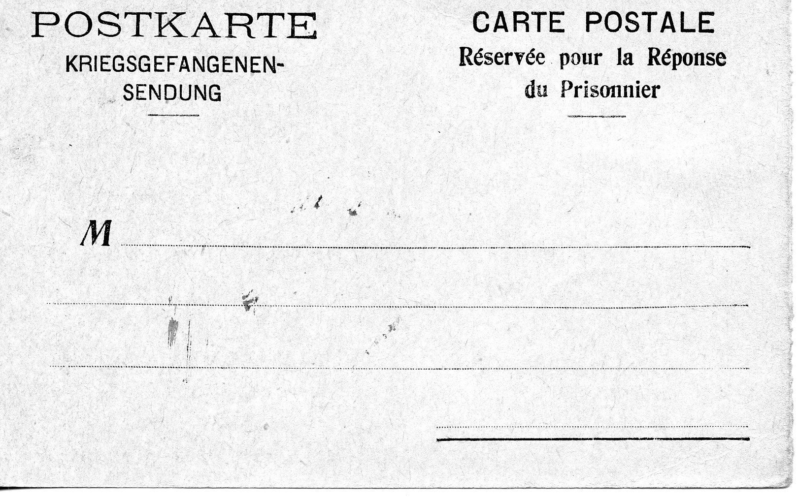 Postkarte "Carte Postale Militaire" (Historisches Museum der Pfalz, Speyer CC BY)