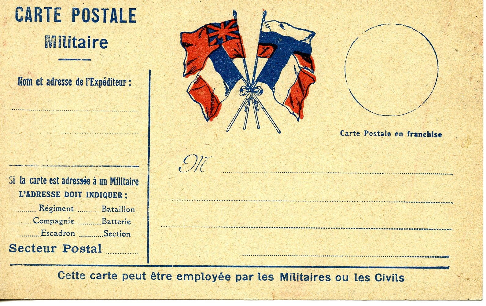 Postkarte "Carte Postale Militaire" (Historisches Museum der Pfalz, Speyer CC BY)