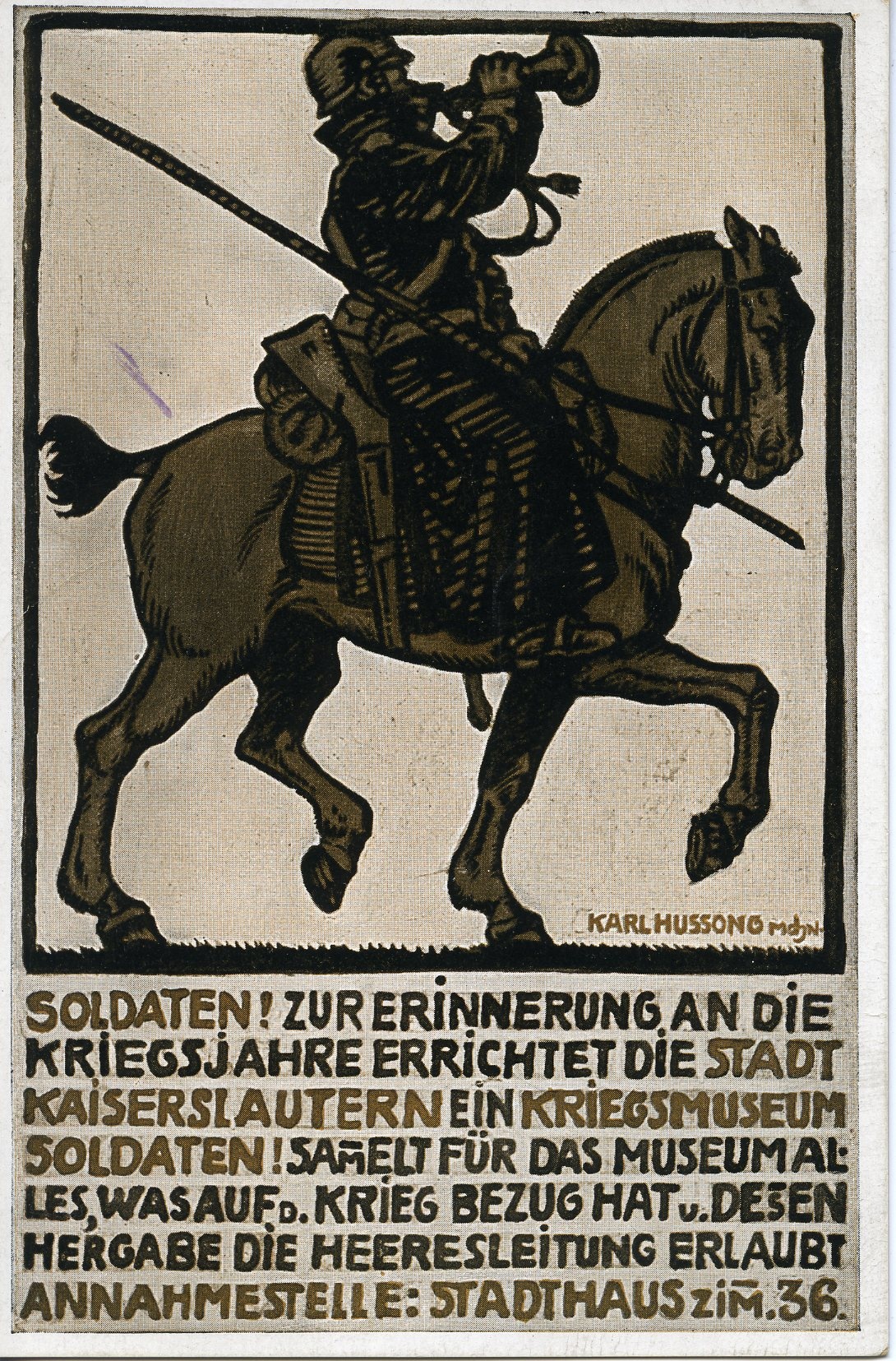 Bildpostkarte "Kriegsmuseum Kaiserslautern" (Historisches Museum der Pfalz, Speyer CC BY)
