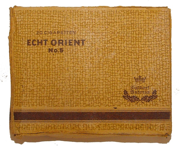Echt Orient No.5 Cigaretten (Heimatmuseum und -Archiv Bad Bodendorf CC BY-NC-SA)