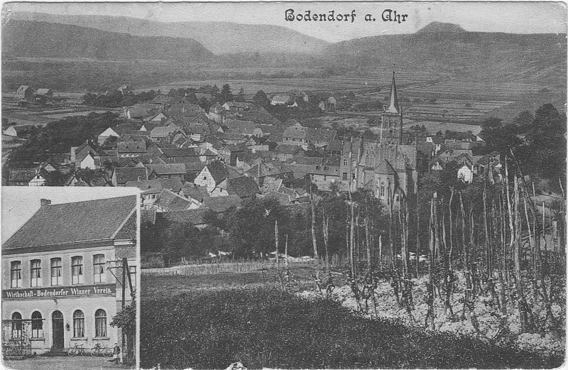 Ansichtskarte Bodendorf/Ahr von 1908 (Heimatmuseum und -Archiv Bad Bodendorf CC BY-NC-SA)