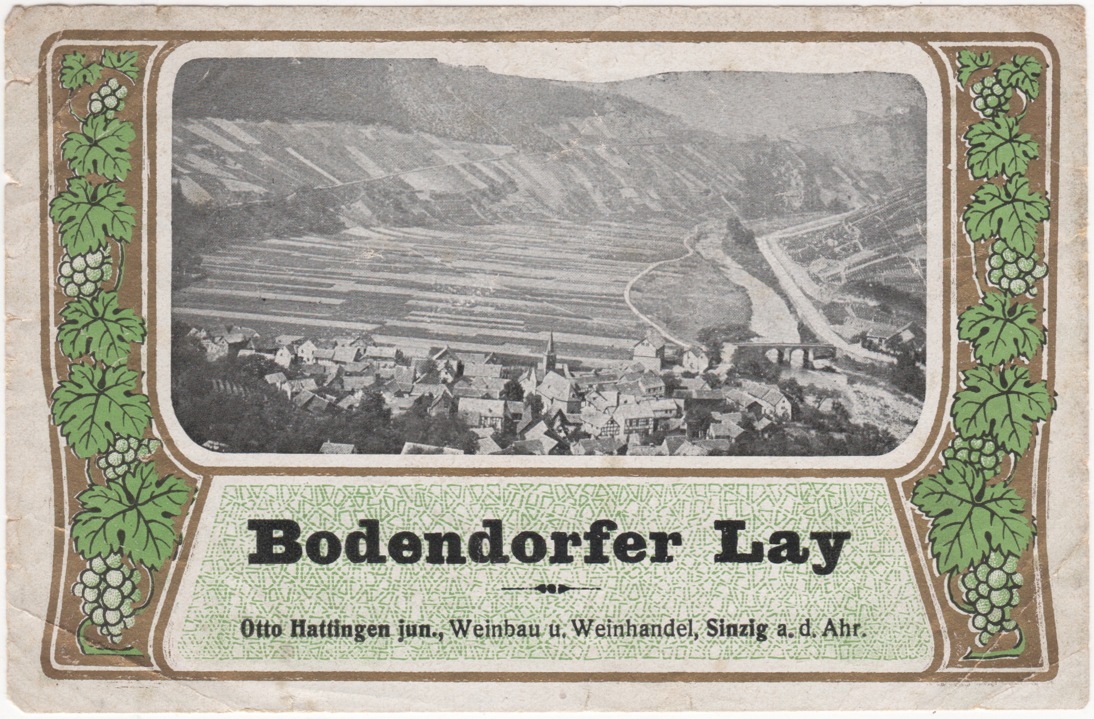 Flaschenetikett "Bodendorfer Lay (Heimatmuseum und -Archiv Bad Bodendorf CC BY-NC-SA)