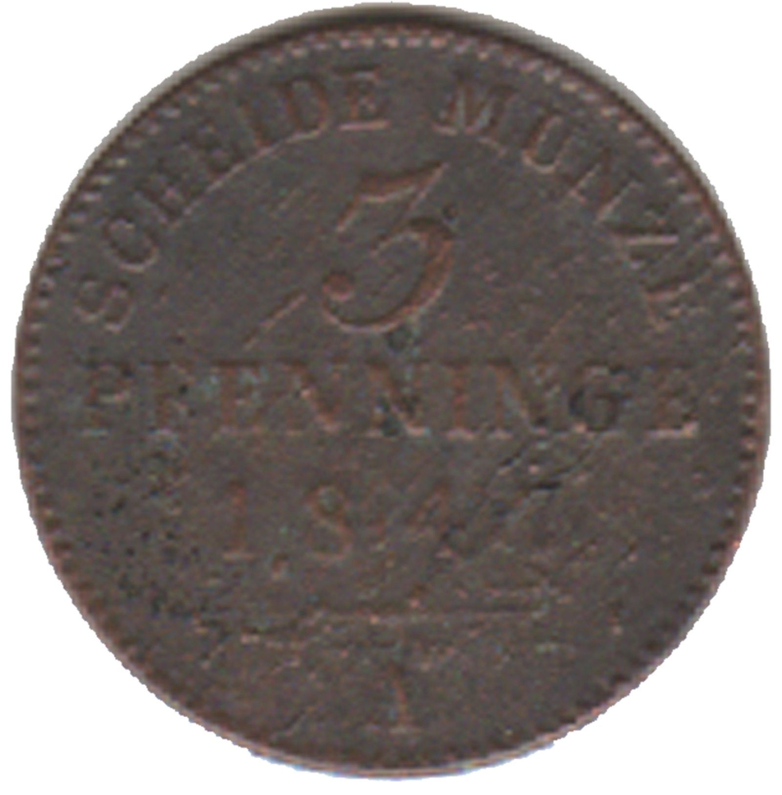 3 Pfenninge 1847 Brandenburg-Preußen (Heimatmuseum und -Archiv Bad Bodendorf CC BY-NC-SA)