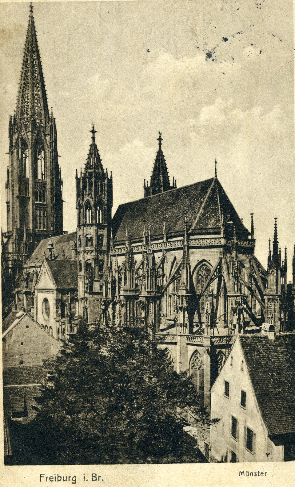 Feldpostkarte aus Freiburg im Breisgau 1916 (Historisches Museum der Pfalz, Speyer CC BY)