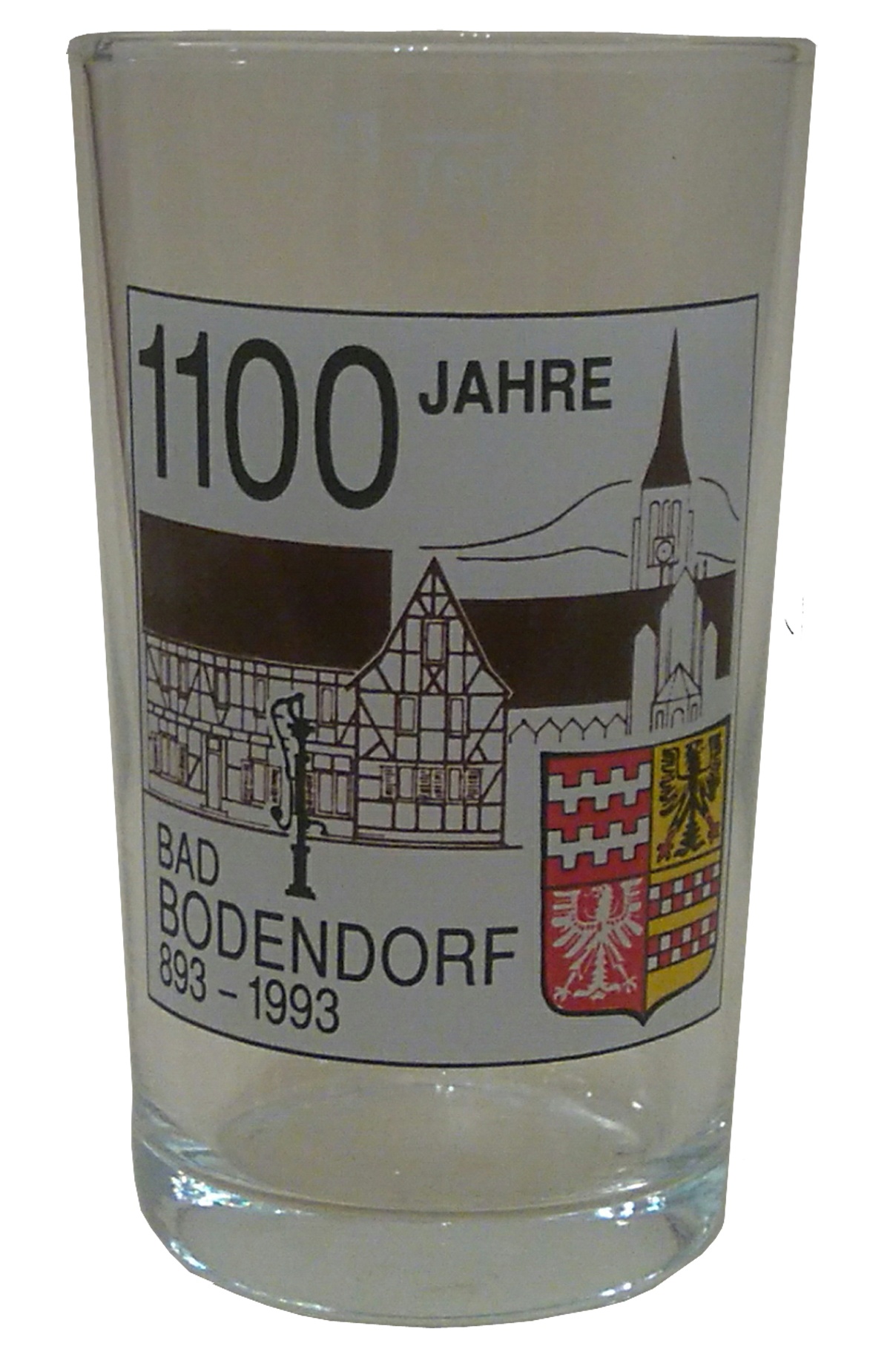 Trinkglas zur 1900 Jahrfeier in Bad Bodendorf (Heimatmuseum und -Archiv Bad Bodendorf CC BY-NC-SA)