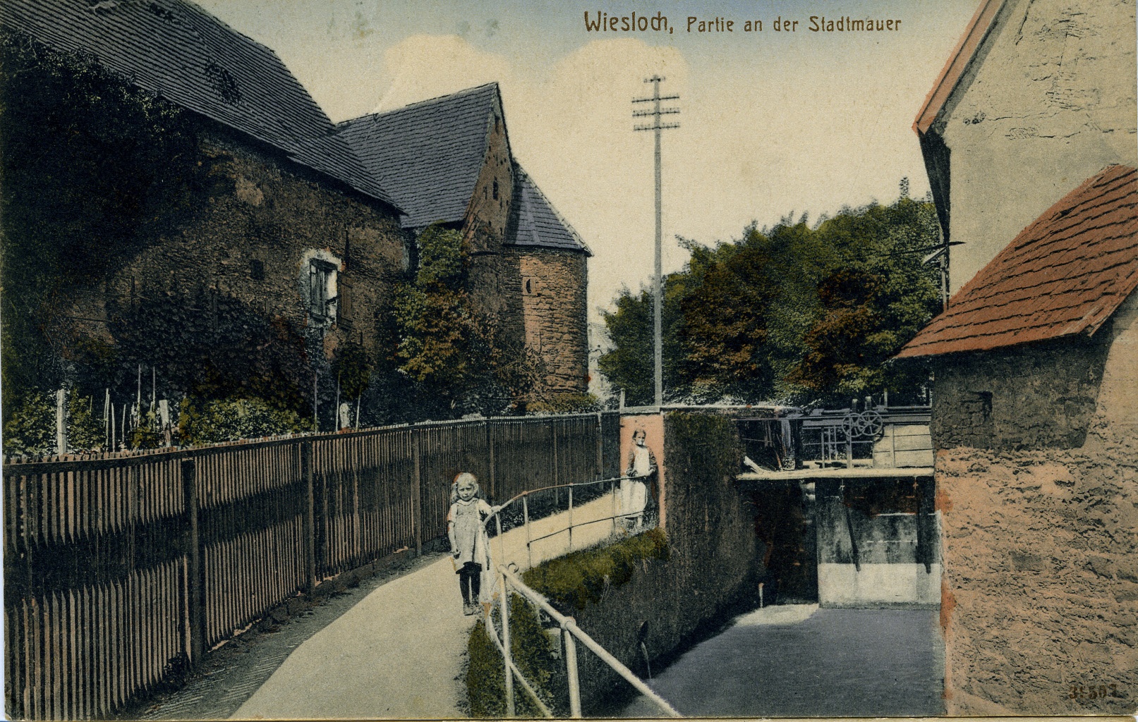 Postkarte aus Wiesloch 1916 (Historisches Museum der Pfalz, Speyer CC BY)