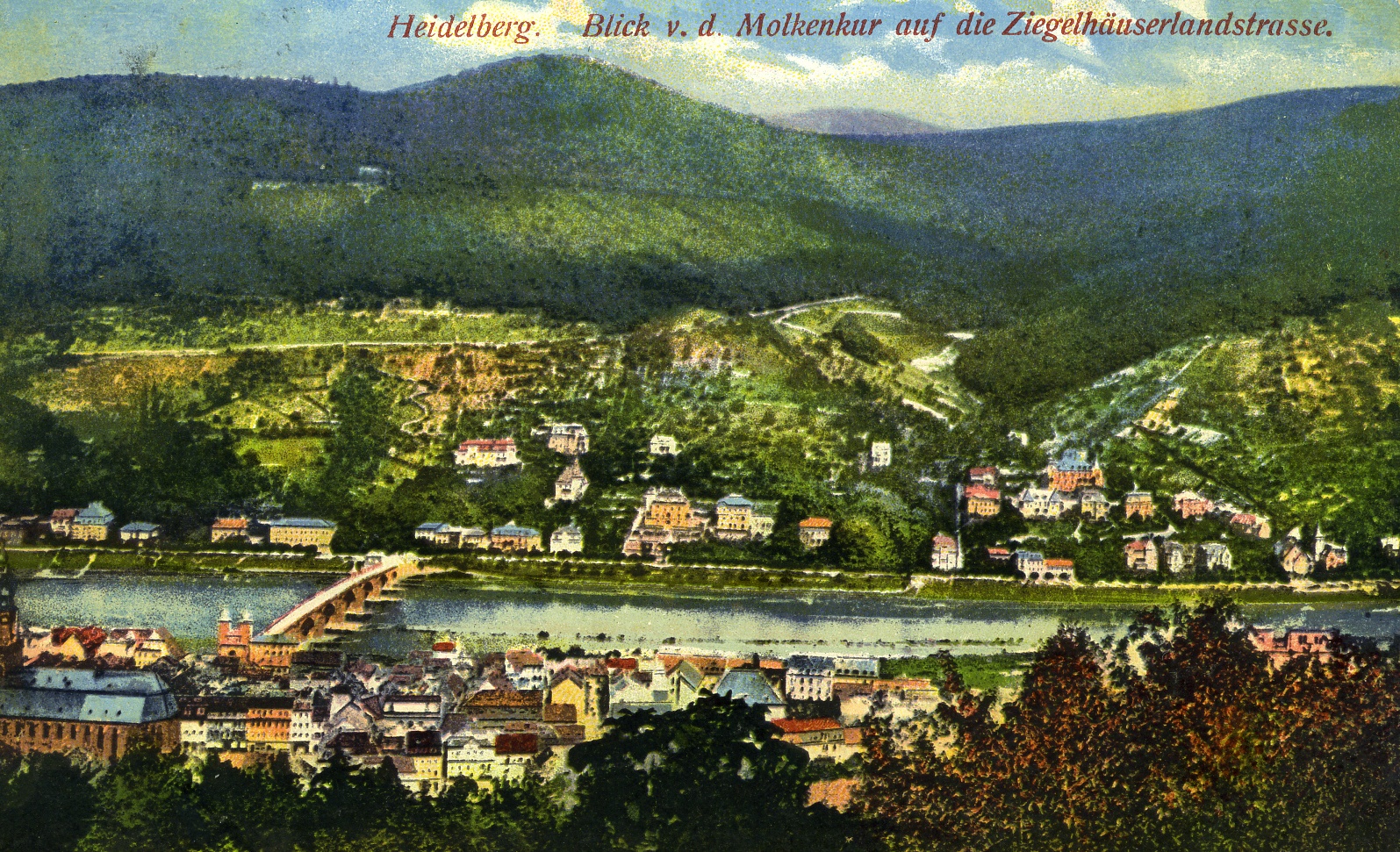 Feldpostkarte aus Heidelberg 1916 (Historisches Museum der Pfalz, Speyer CC BY)
