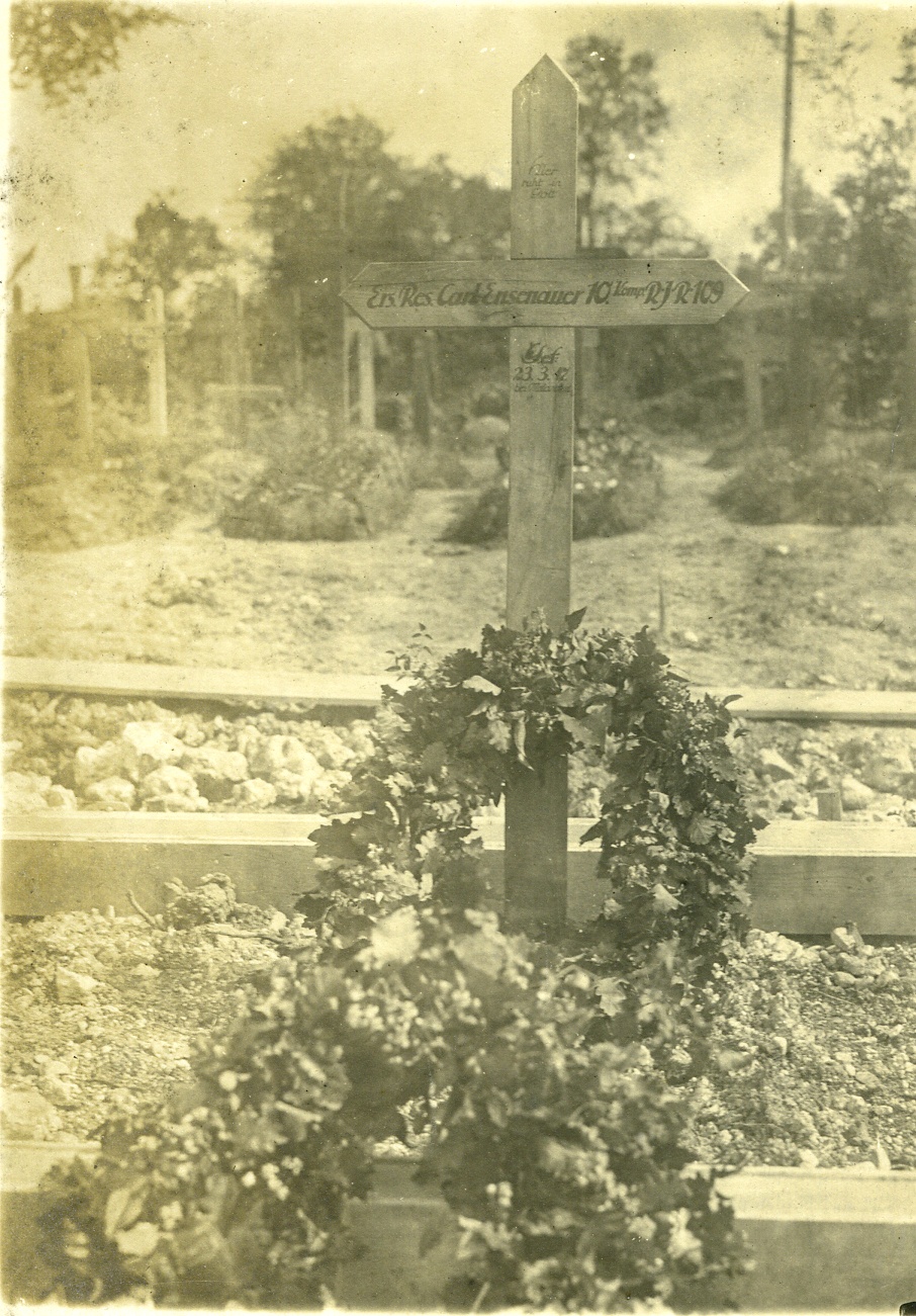 Postkarte / Fotografie Soldatenfriedhof 1917 (Historisches Museum der Pfalz, Speyer CC BY)