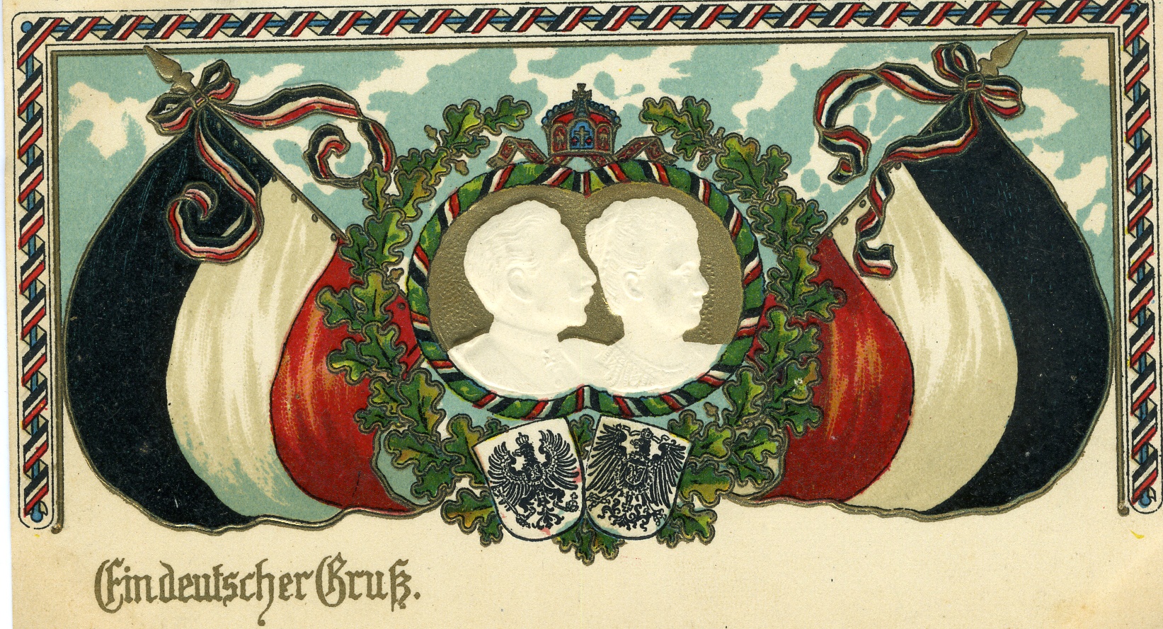 Postkarte "Ein deutscher Gruß" (Historisches Museum der Pfalz, Speyer CC BY)