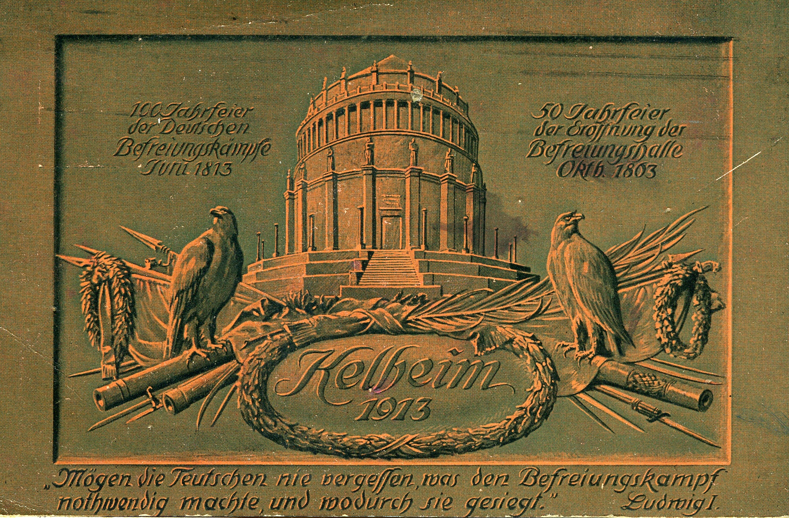 Postkarte zu "deutschen Befreiungskämpfen Juni 1813" (Historisches Museum der Pfalz, Speyer CC BY)