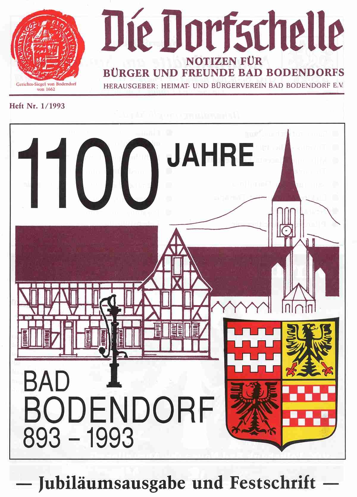 Dorfschelle Bad Bodendorf - Jubiläumsausgabe und Festschrift zur 1100 Jahrfeier (Heimatmuseum und -Archiv Bad Bodendorf CC BY-NC-SA)