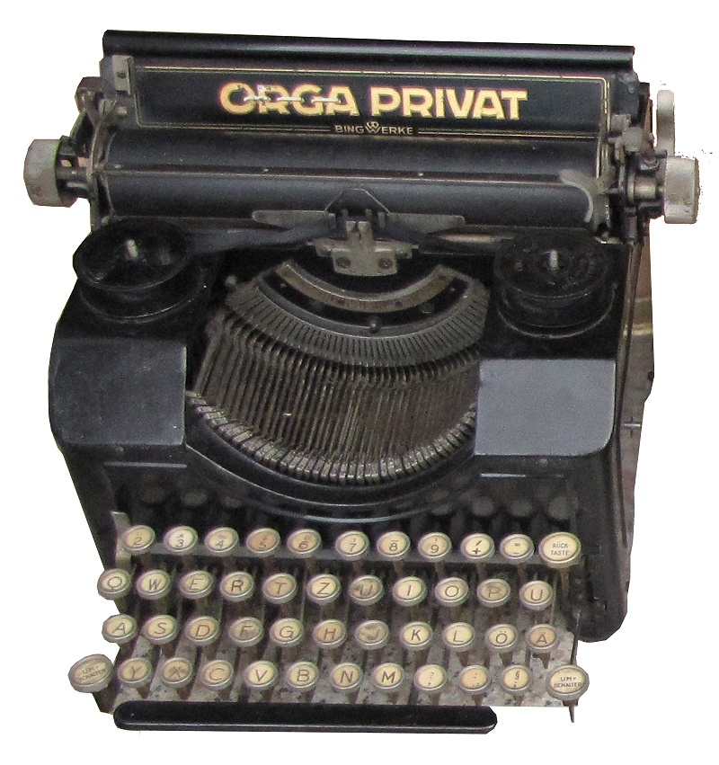 Schreibmaschine Orga Privat (Heimatmuseum und -Archiv Bad Bodendorf CC BY-NC-SA)