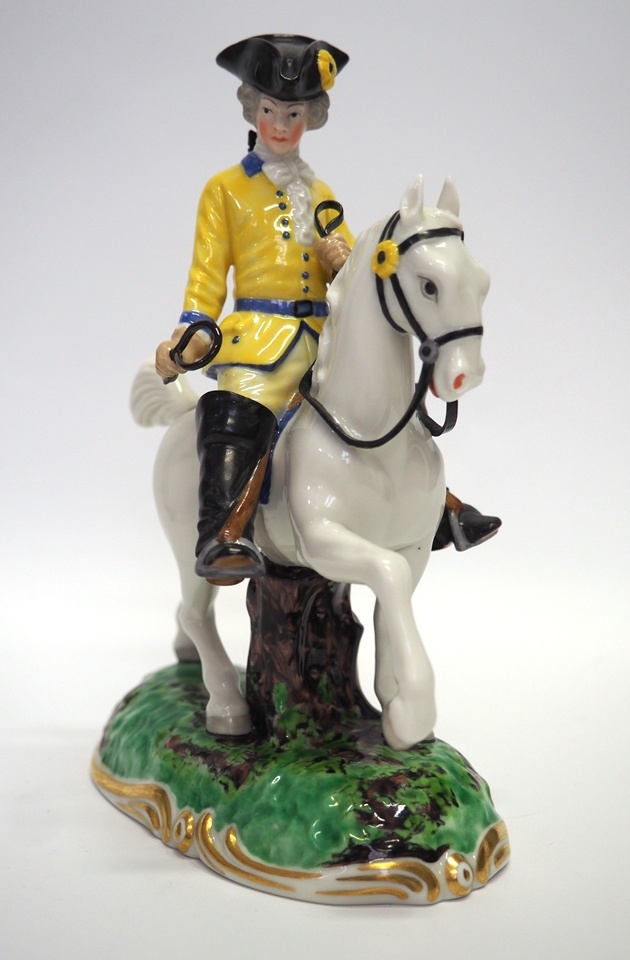 "Gelbe Jagd": Jäger auf einem Pferd (Erkenbert-Museum Frankenthal CC BY-NC-SA)
