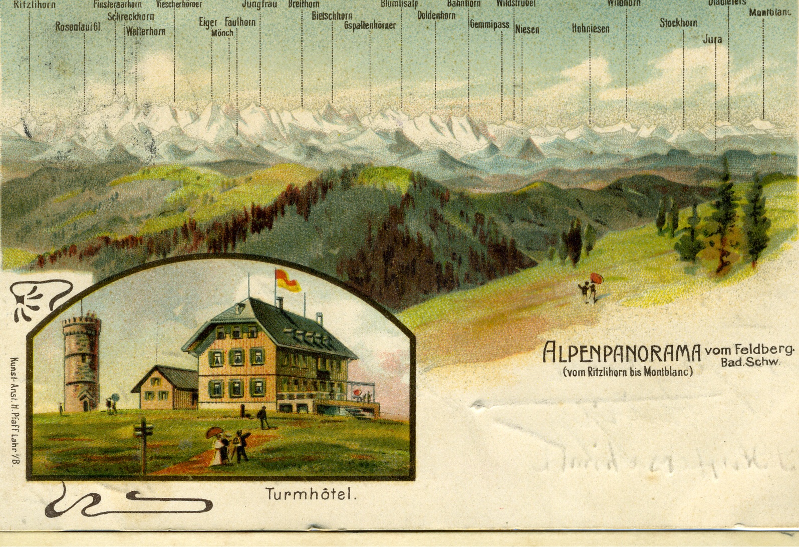 Postkarte Feldberg 1912 (Historisches Museum der Pfalz, Speyer CC BY)
