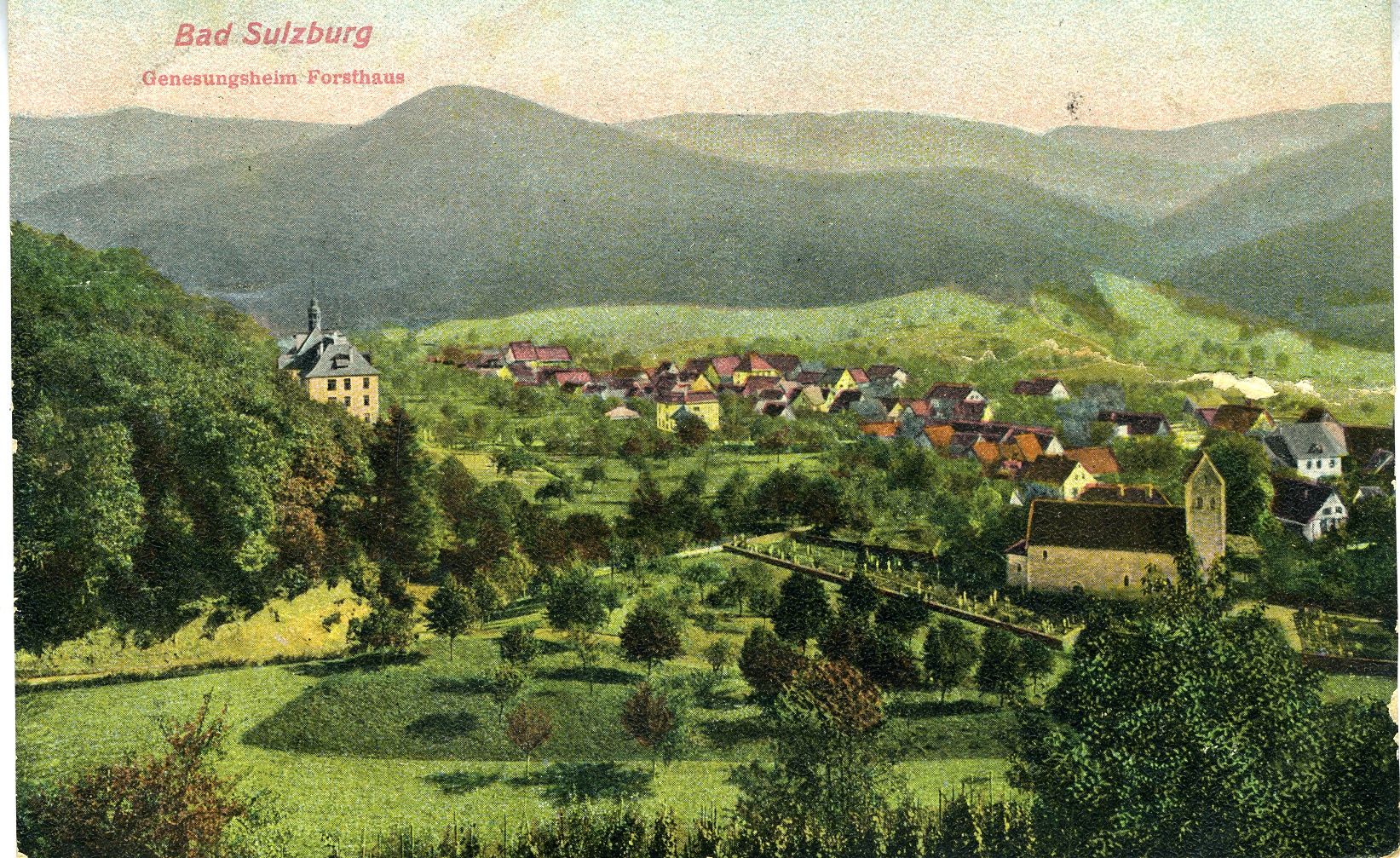 Postkarte Sulzburg 1912 (Historisches Museum der Pfalz, Speyer CC BY)
