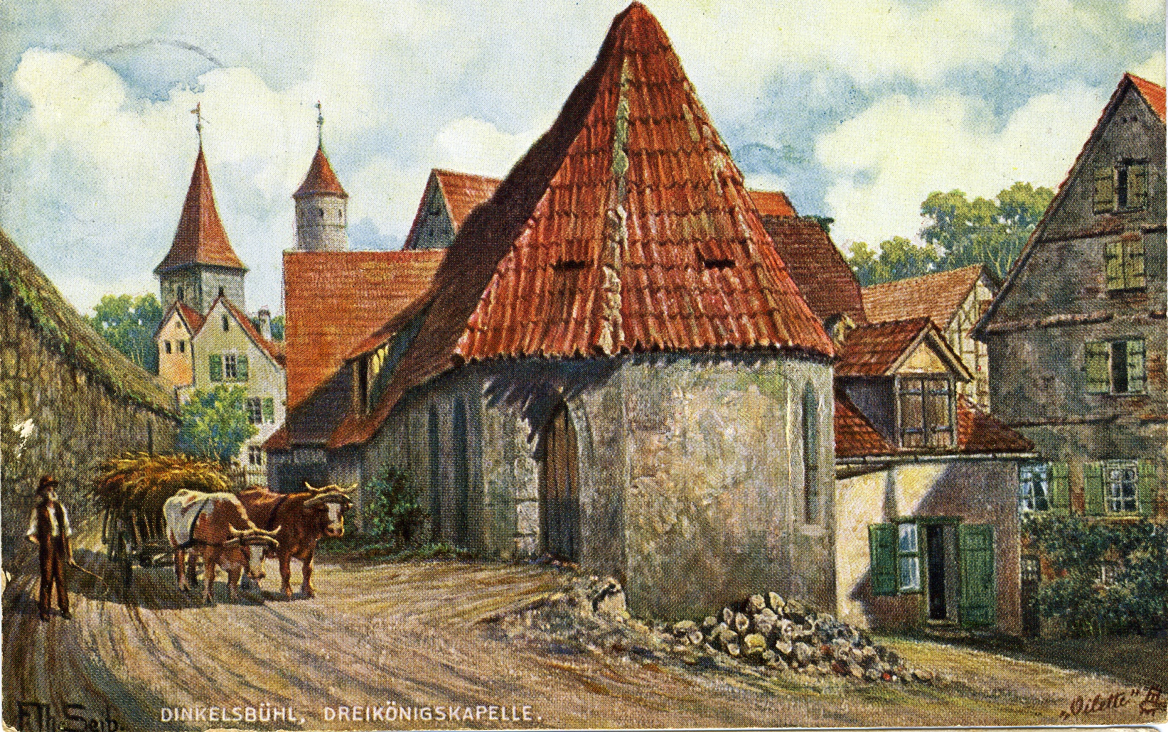 Postkarte Dinkelsbühl 1914 (Historisches Museum der Pfalz, Speyer CC BY)
