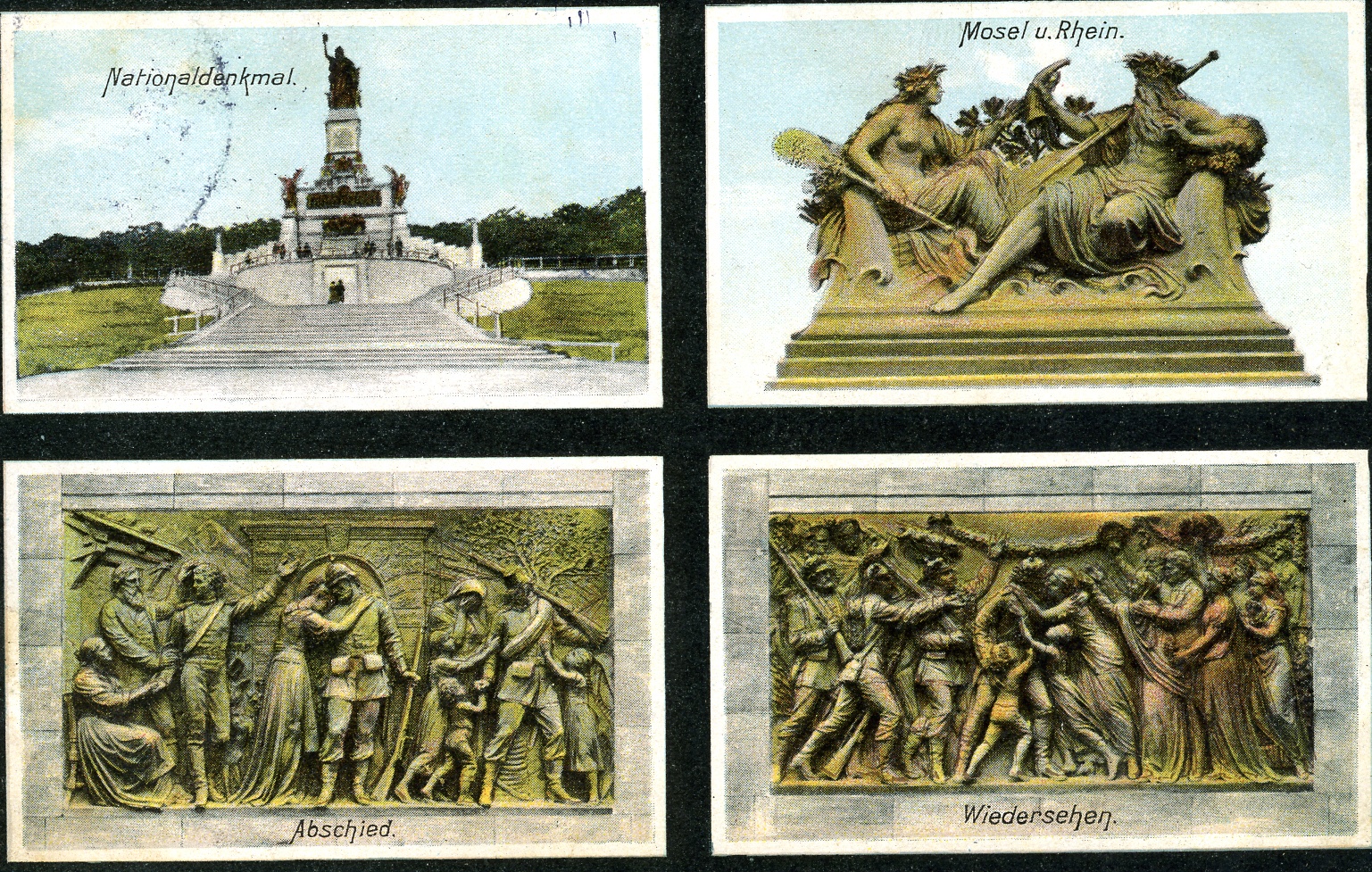 Postkarte Rüdesheim 1914 (Historisches Museum der Pfalz, Speyer CC BY)