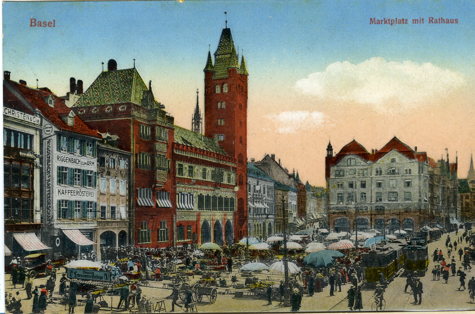 Postkarte Basel 1927 (Historisches Museum der Pfalz, Speyer CC BY-NC-ND)