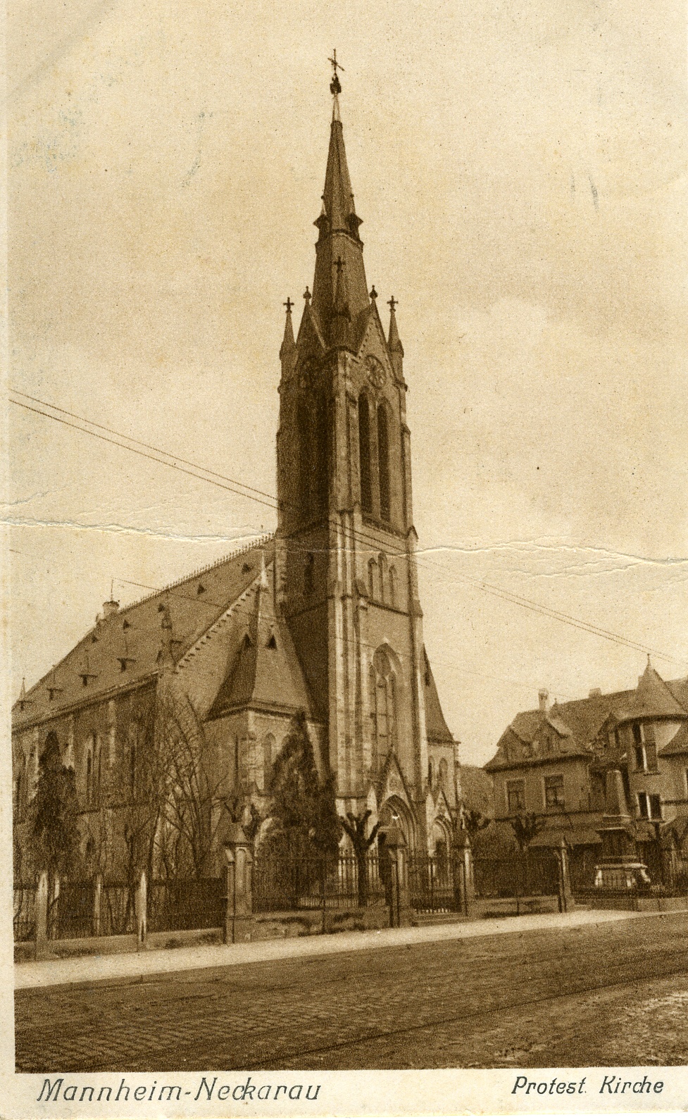 Postkarte Mannheim-Neckarau 1928 (Historisches Museum der Pfalz, Speyer CC BY)
