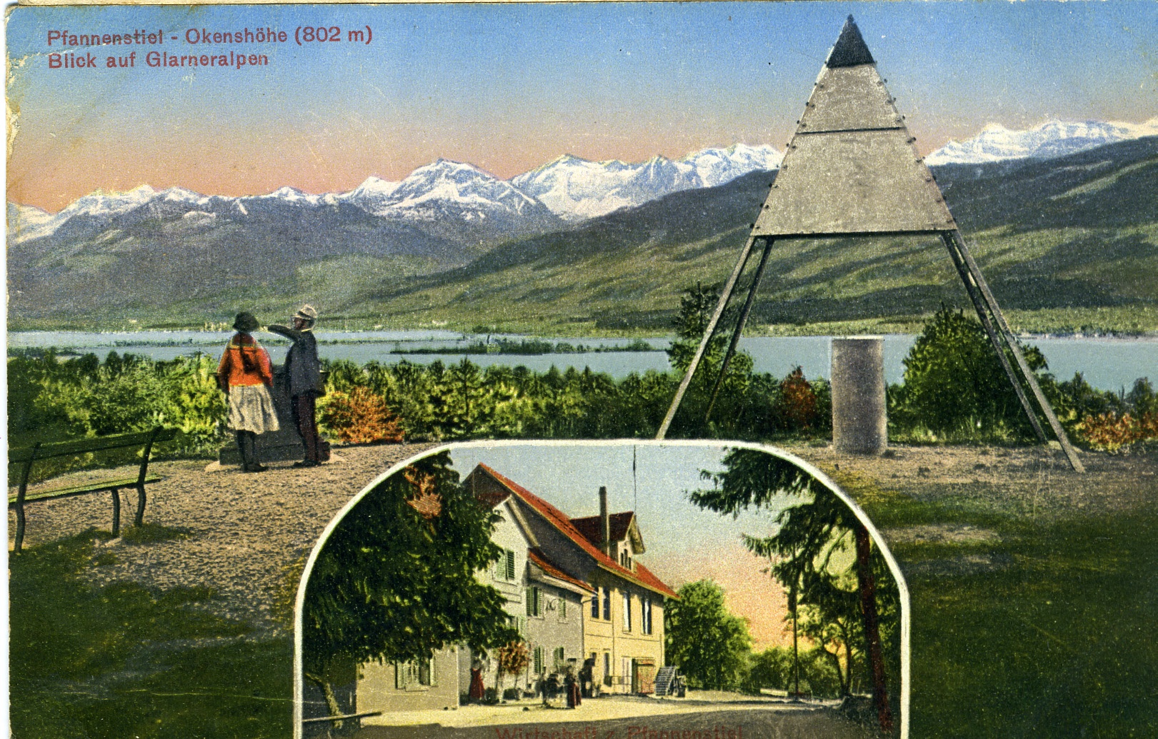 Postkarte Zürich 1919 (Historisches Museum der Pfalz, Speyer CC BY)