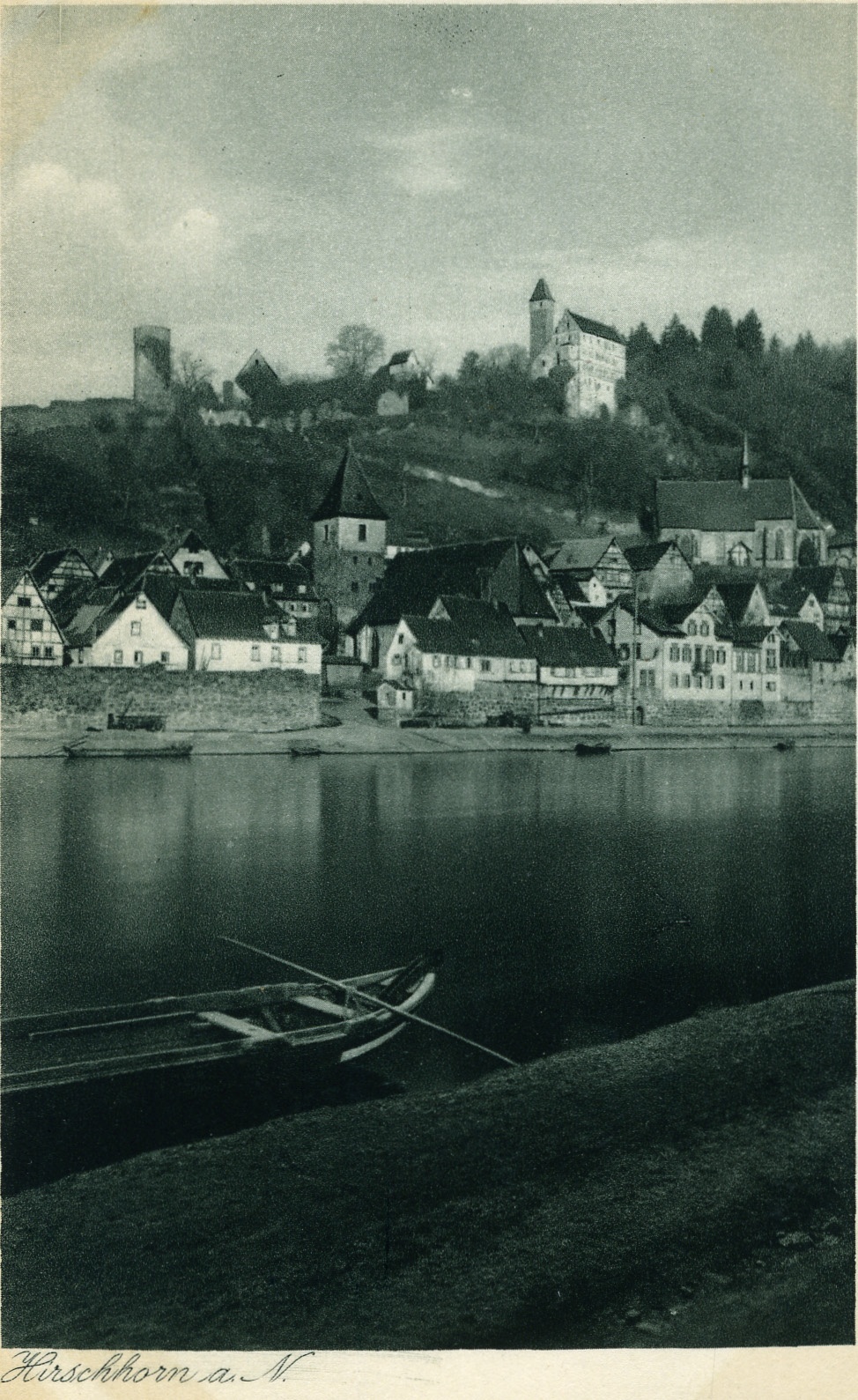 Postkarte Hirschhorn (Historisches Museum der Pfalz, Speyer CC BY)