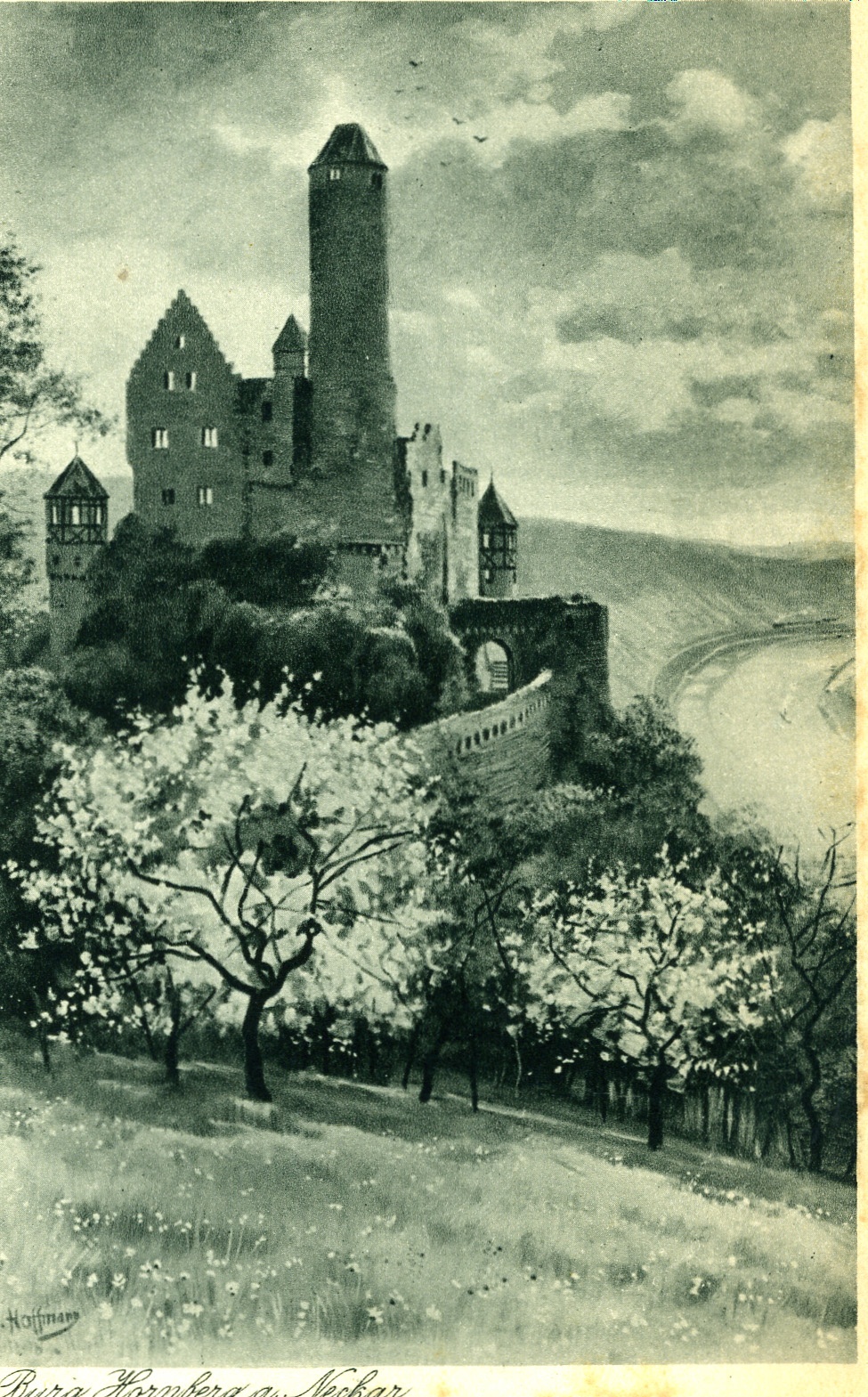 Postkarte Burg Hornberg (Historisches Museum der Pfalz, Speyer CC BY)