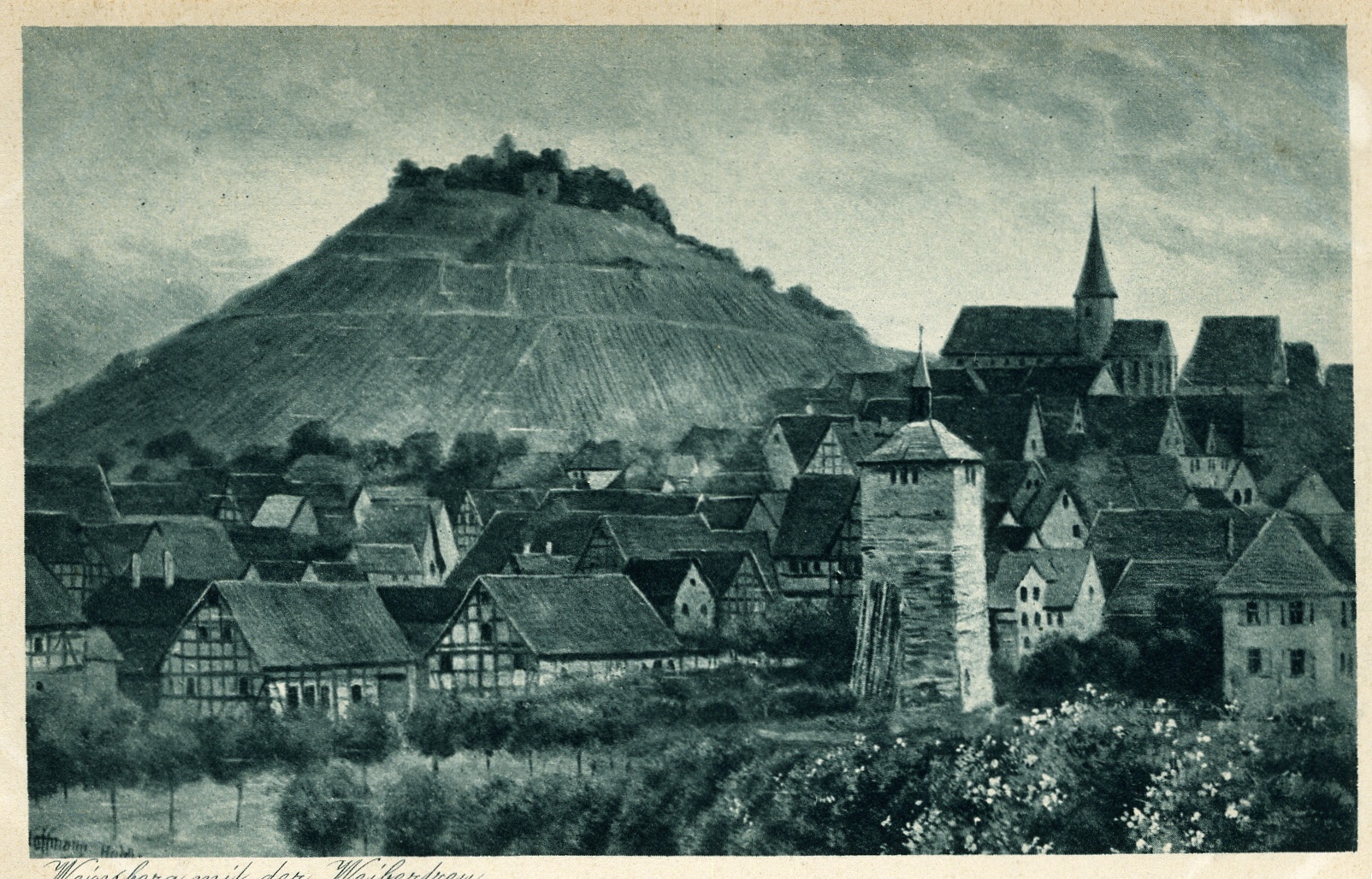 Postkarte Weinsberg (Historisches Museum der Pfalz, Speyer CC BY)