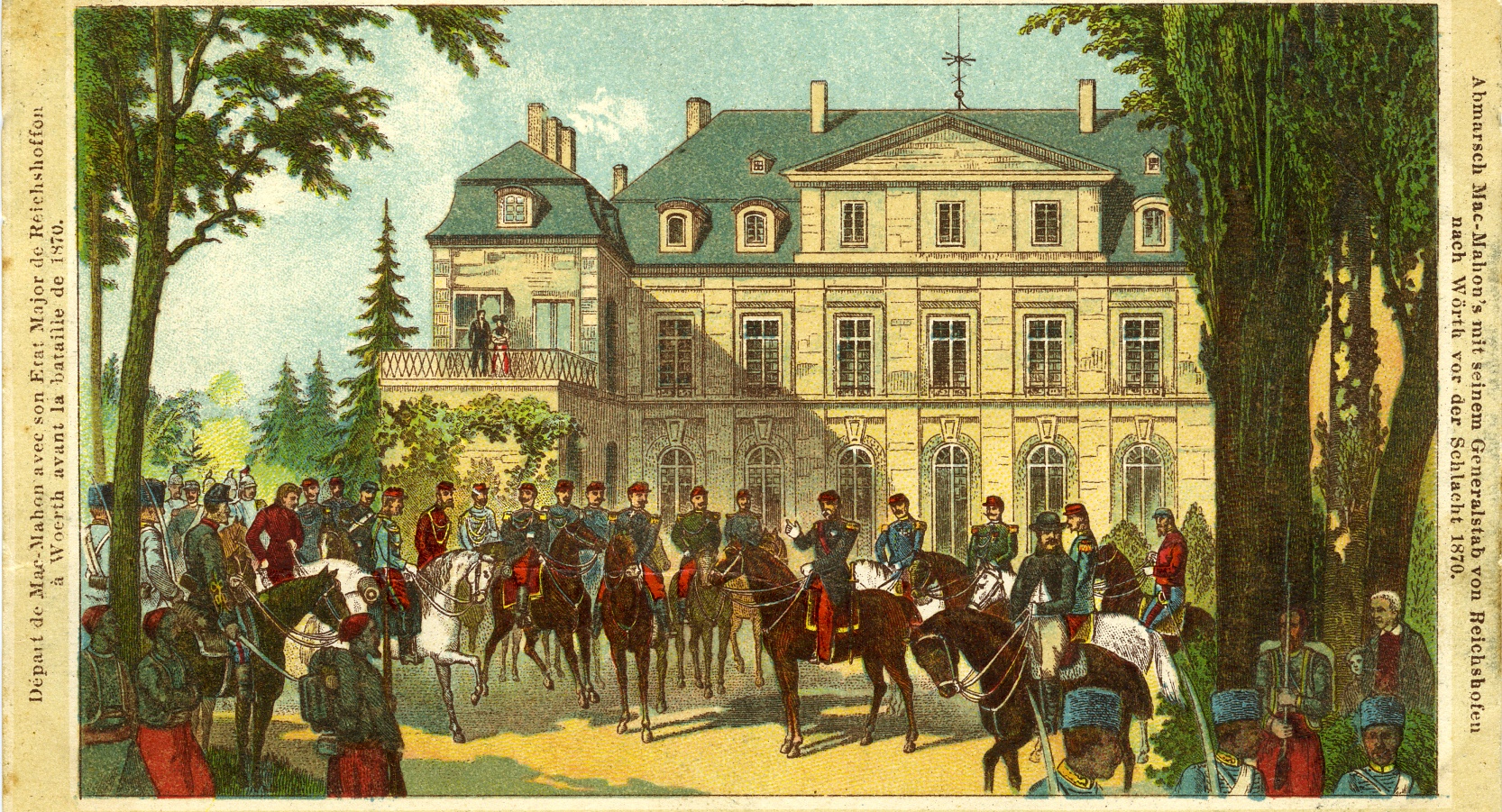 Postkarte Schlacht 1870 (Historisches Museum der Pfalz, Speyer CC BY)