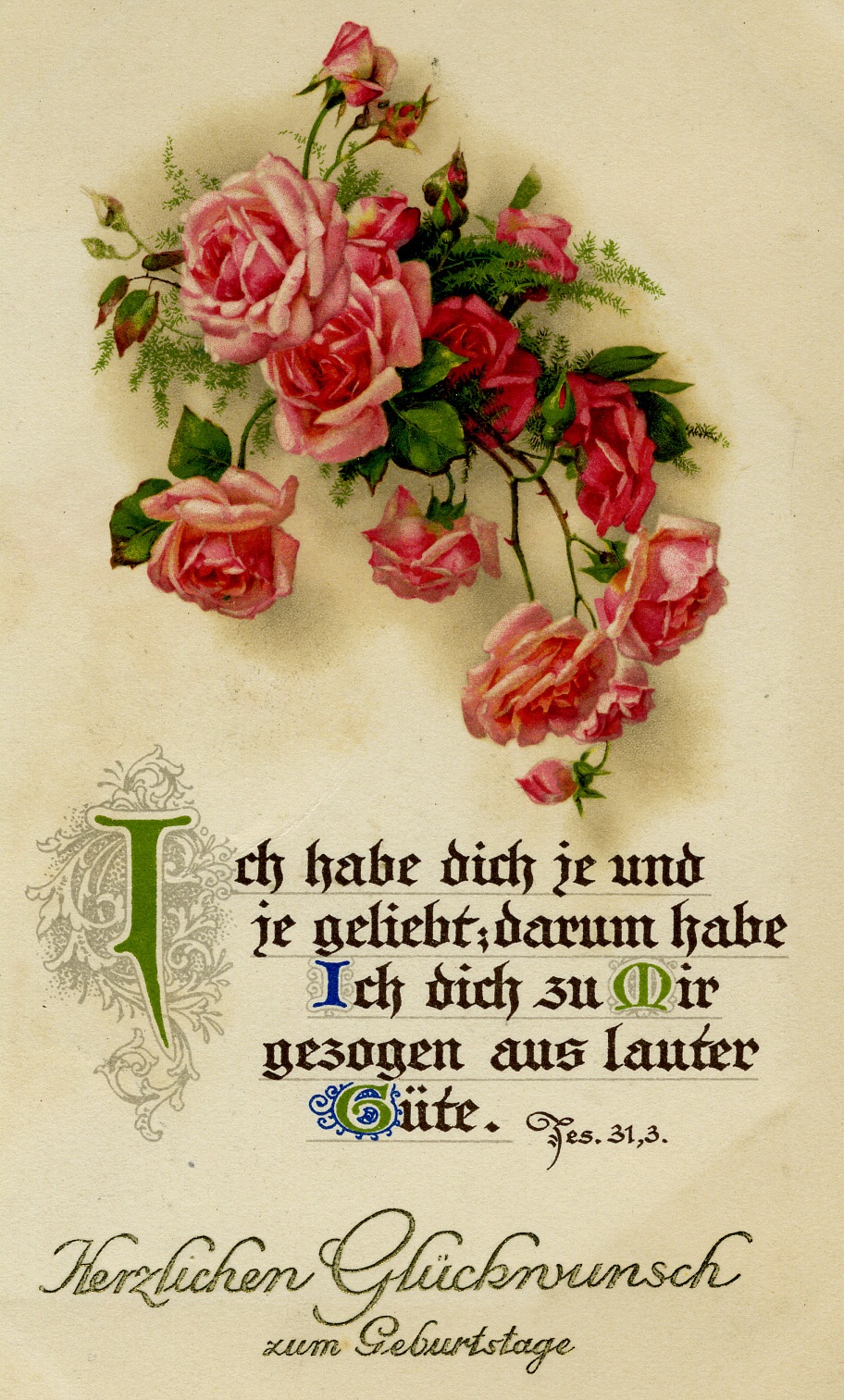 Geburtstagskarte (Historisches Museum der Pfalz, Speyer CC BY)