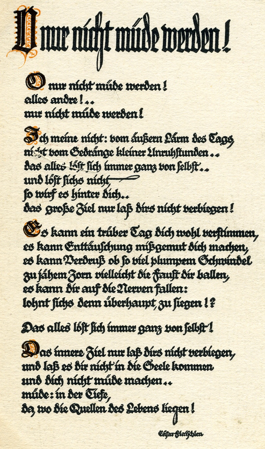 Postkarte Gedicht (Historisches Museum der Pfalz, Speyer CC BY)